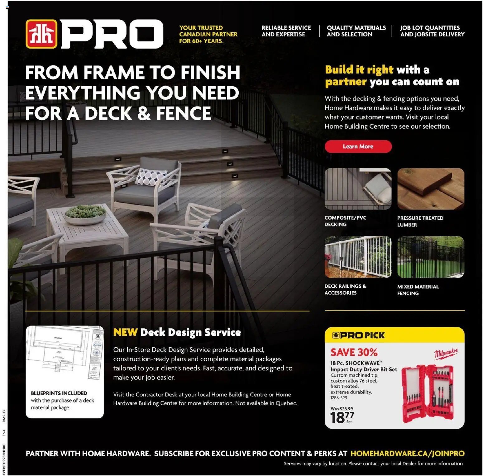 Home Hardware weekly flyer / circulaire