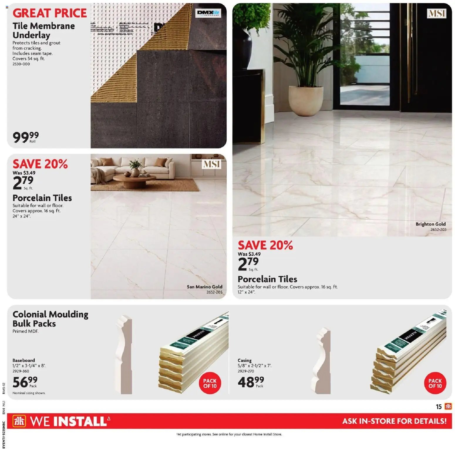 Home Hardware weekly flyer / circulaire