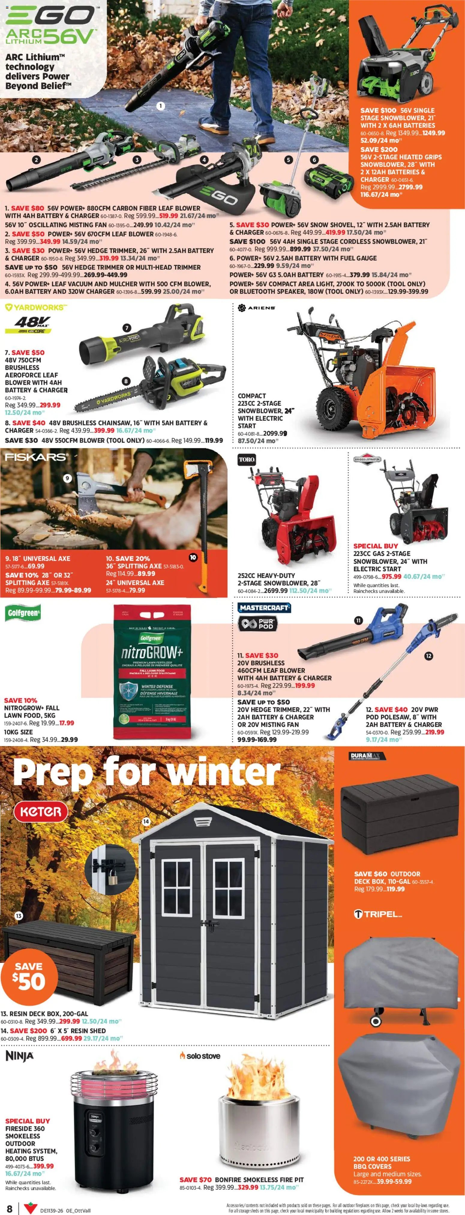Canadian Tire flyer - Fall inspirations