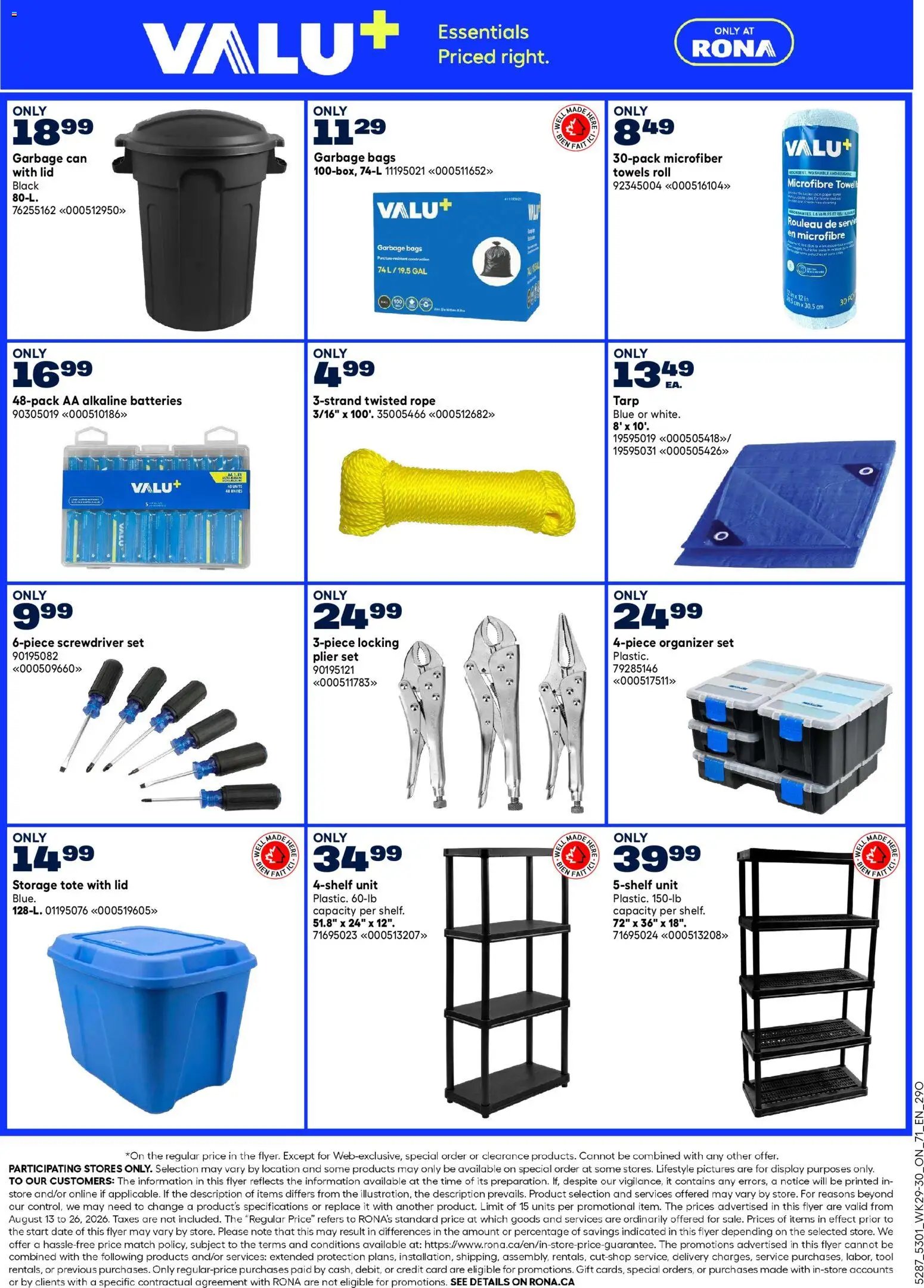 Rona weekly flyer