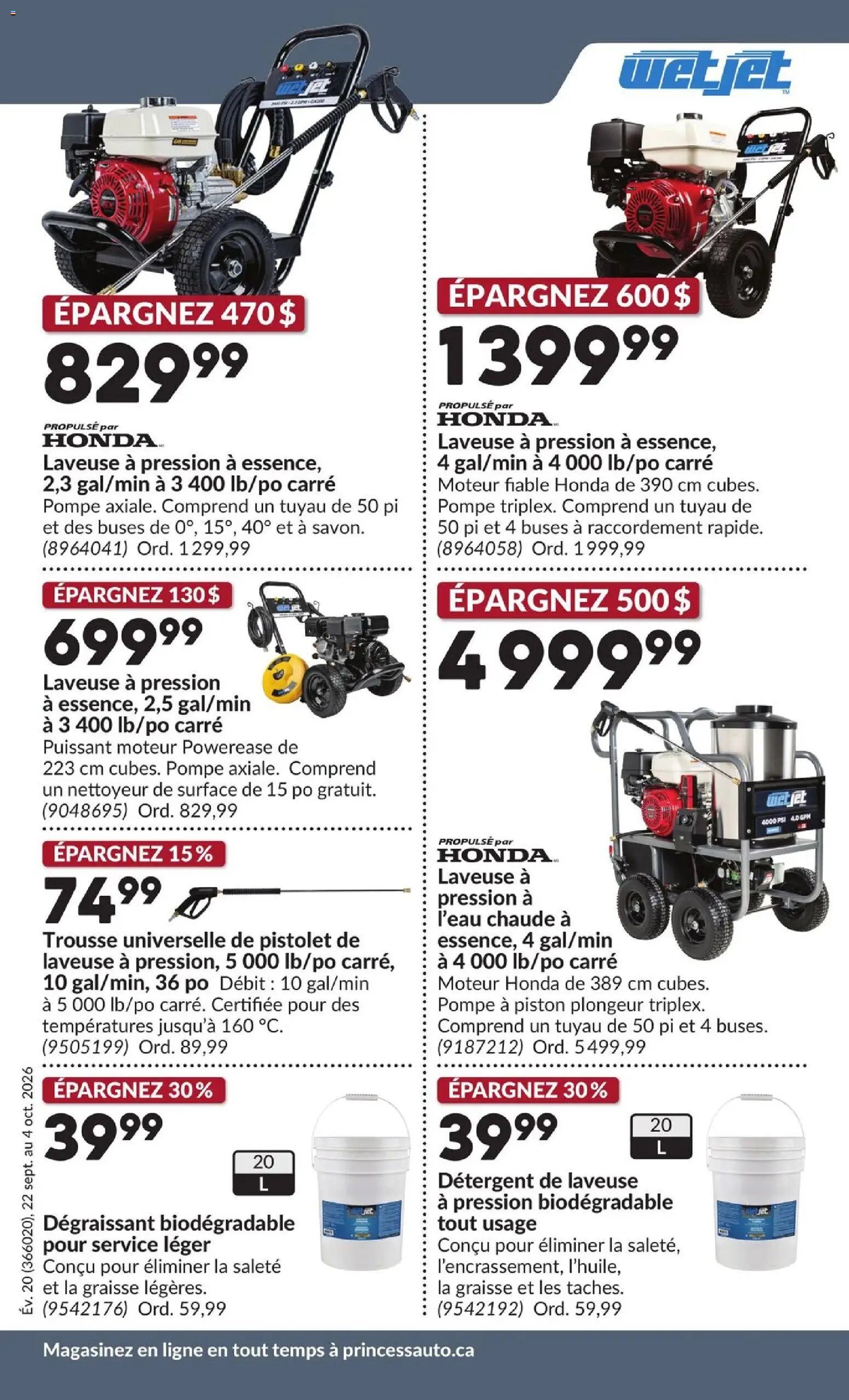 Princess Auto circulaire - 2 Semaines de Soldes !