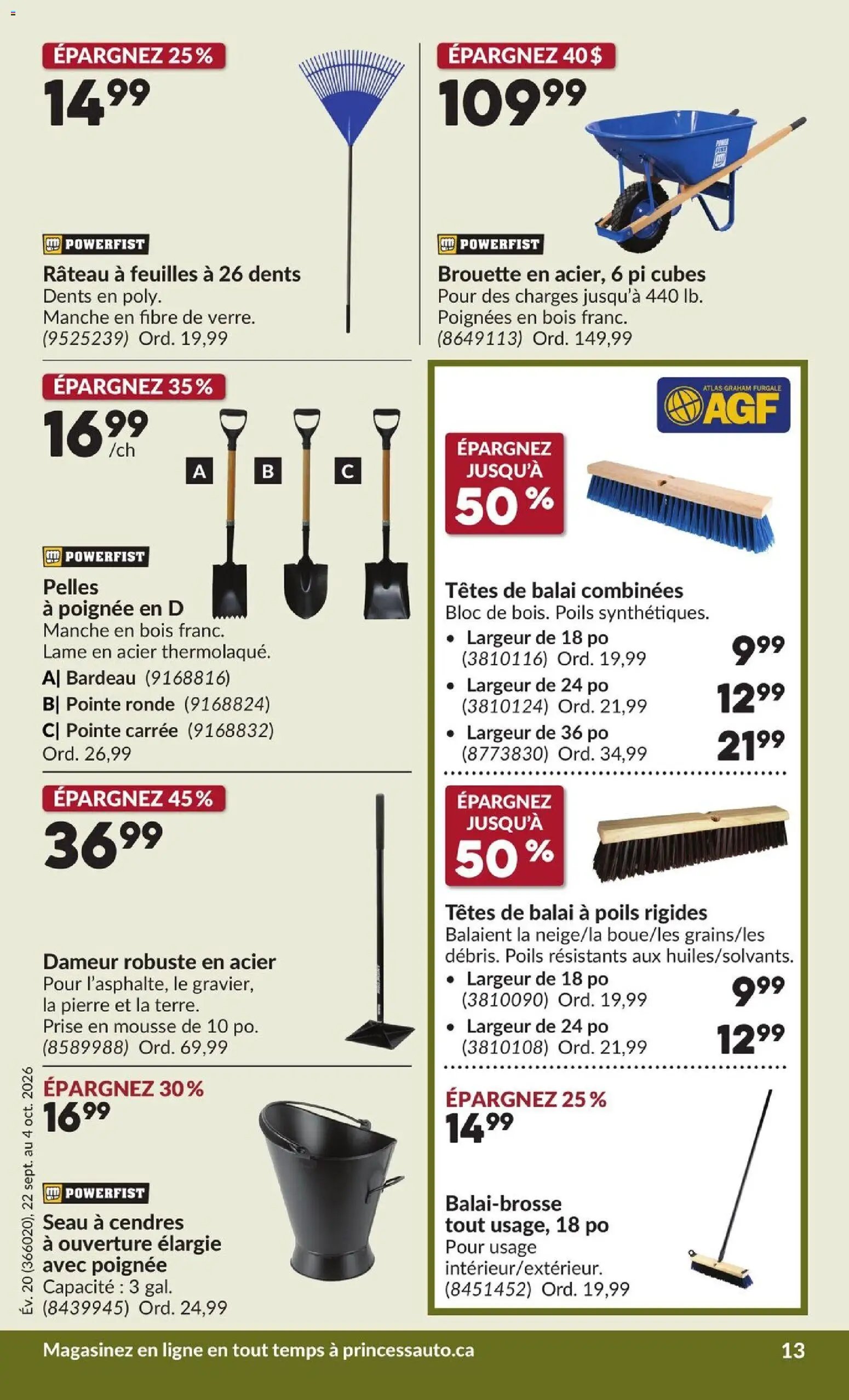 Princess Auto circulaire - 2 Semaines de Soldes !