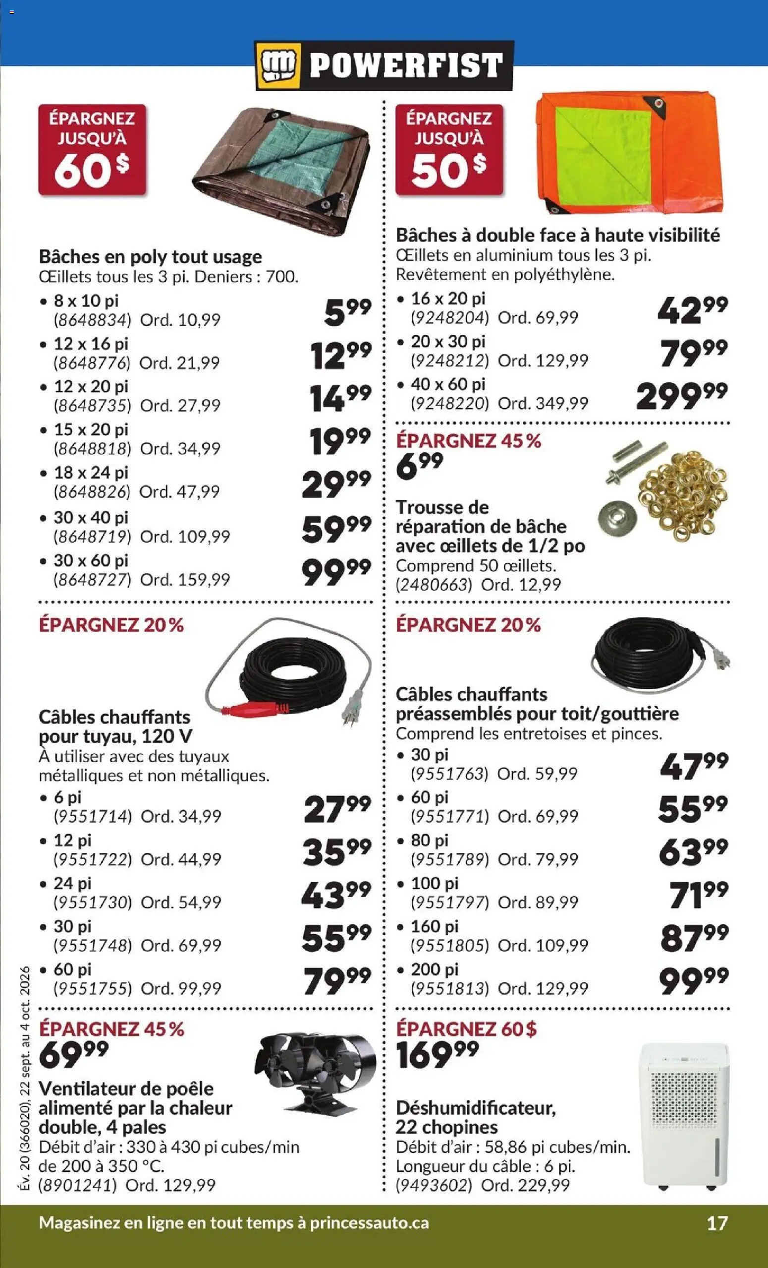 Princess Auto circulaire - 2 Semaines de Soldes !
