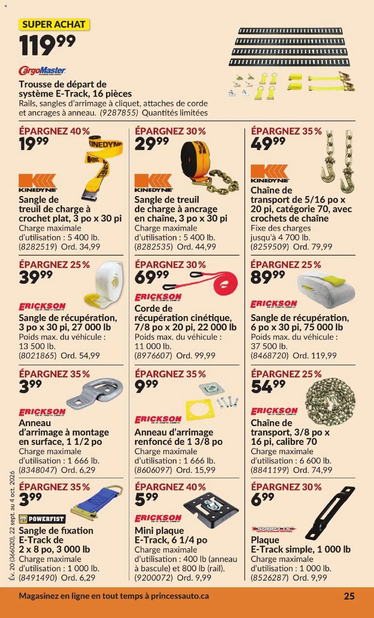 Princess Auto circulaire - 2 Semaines de Soldes !