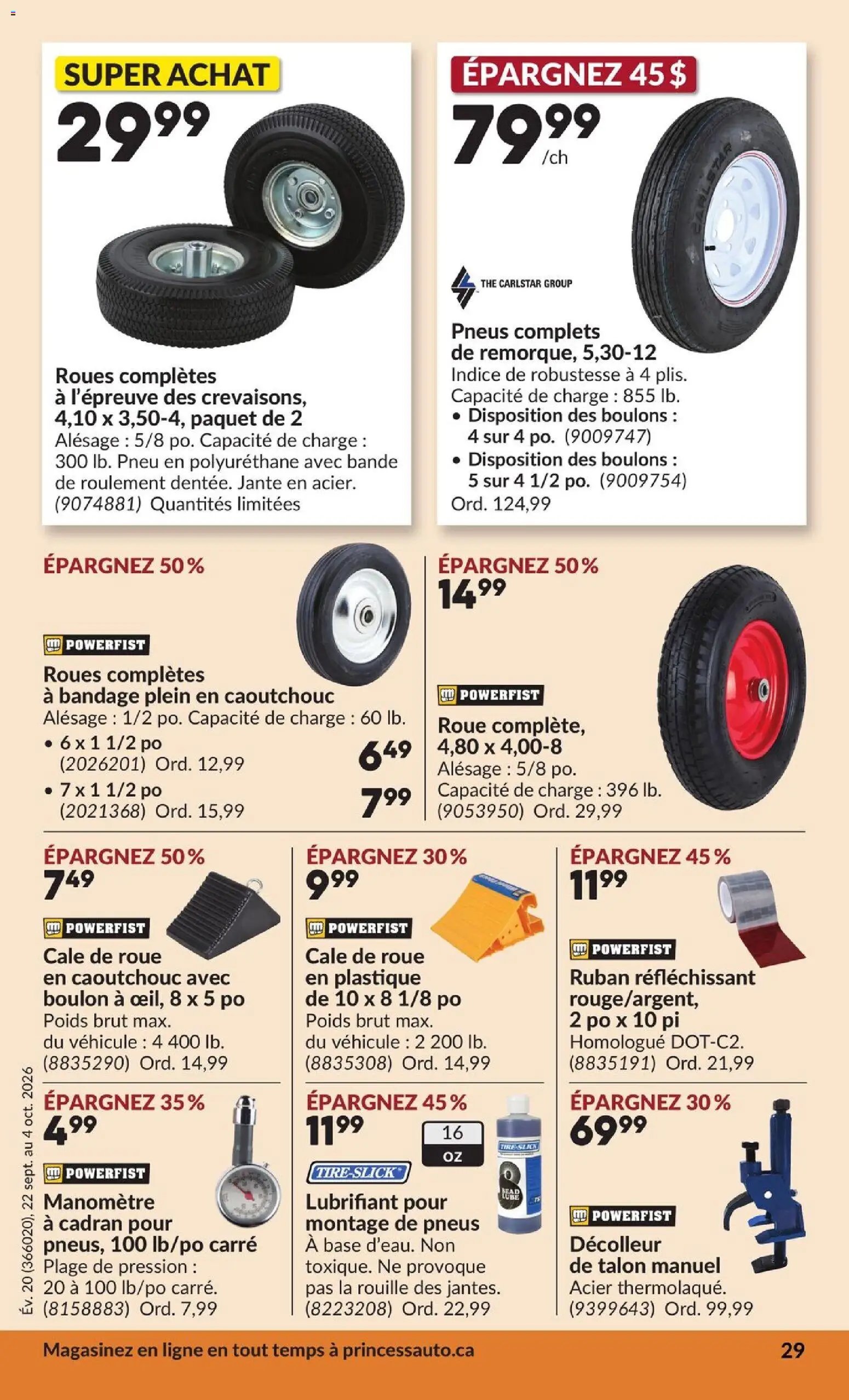 Princess Auto circulaire - 2 Semaines de Soldes !