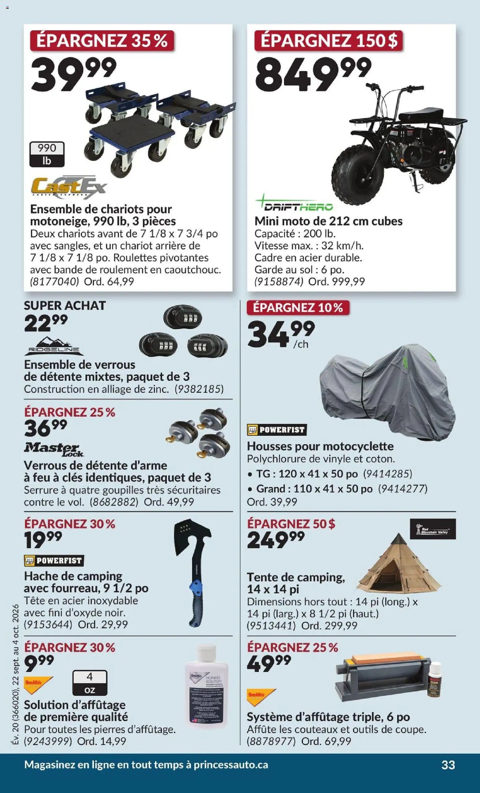 Princess Auto circulaire - 2 Semaines de Soldes !