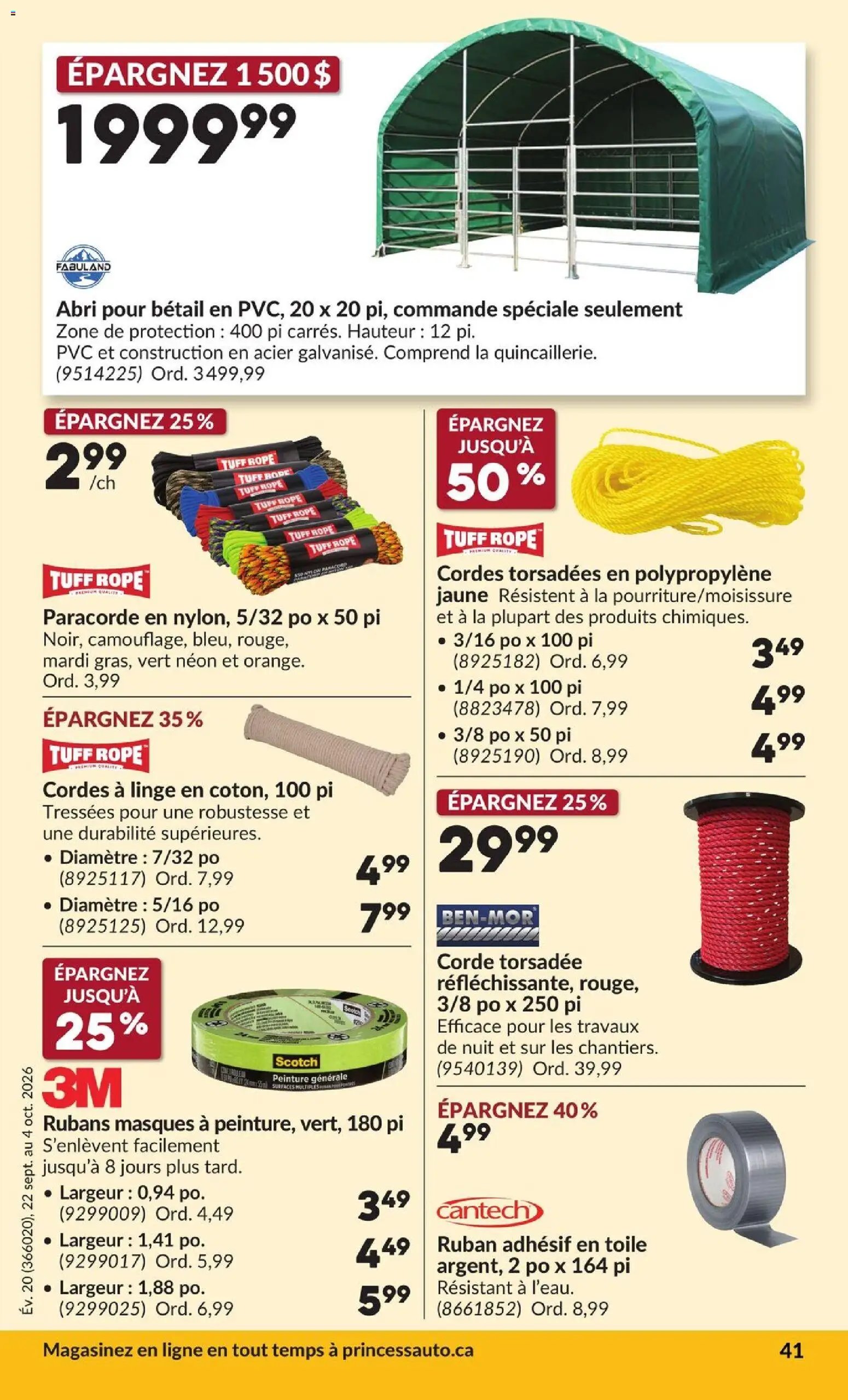 Princess Auto circulaire - 2 Semaines de Soldes !