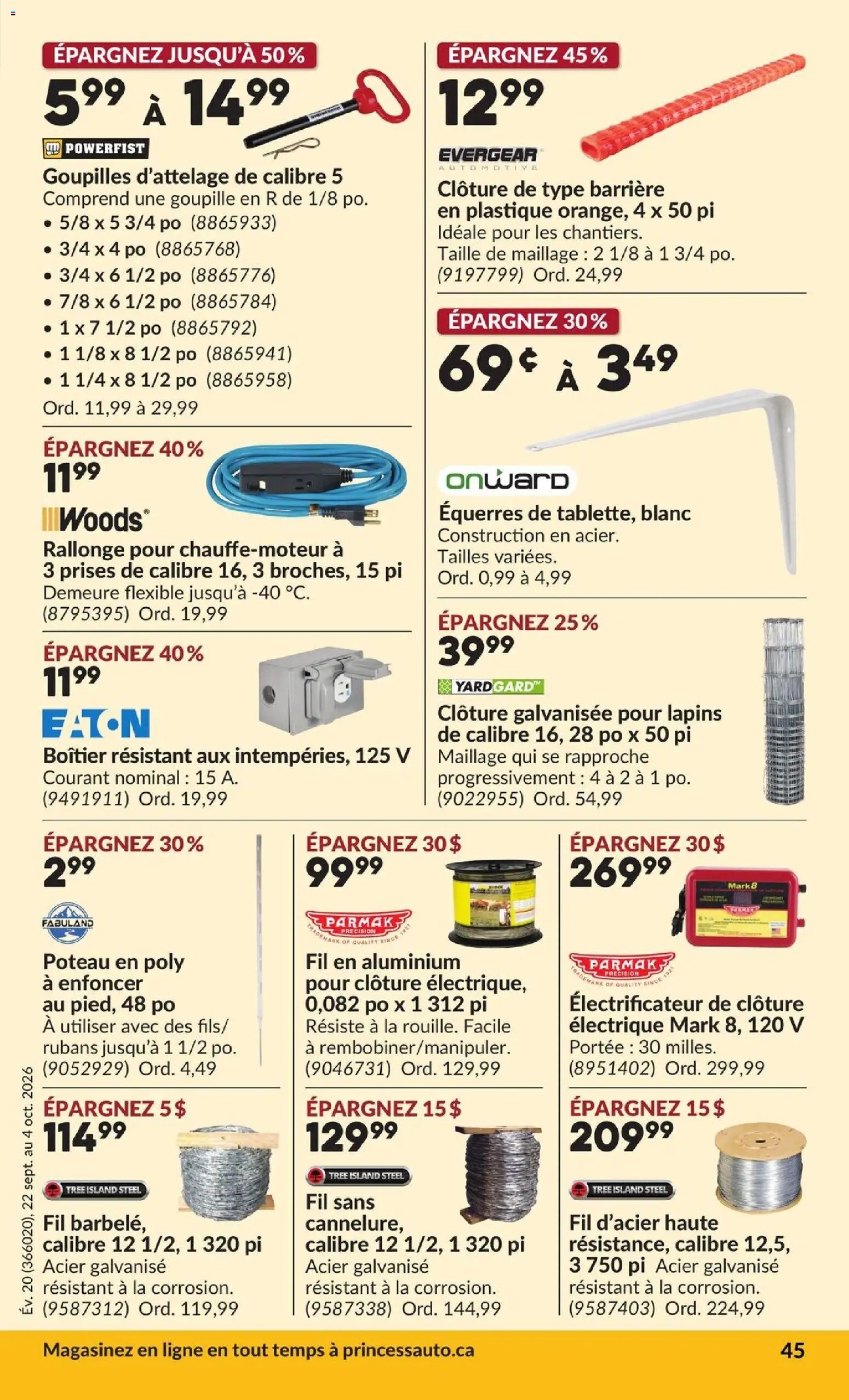 Princess Auto circulaire - 2 Semaines de Soldes !