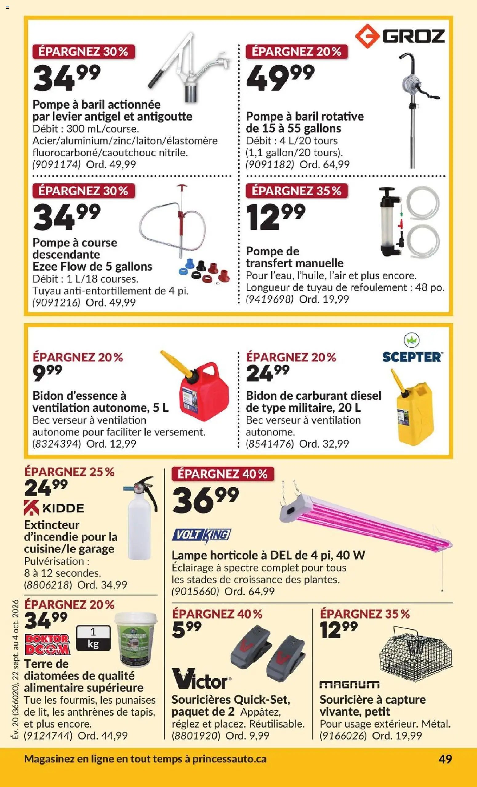 Princess Auto circulaire - 2 Semaines de Soldes !