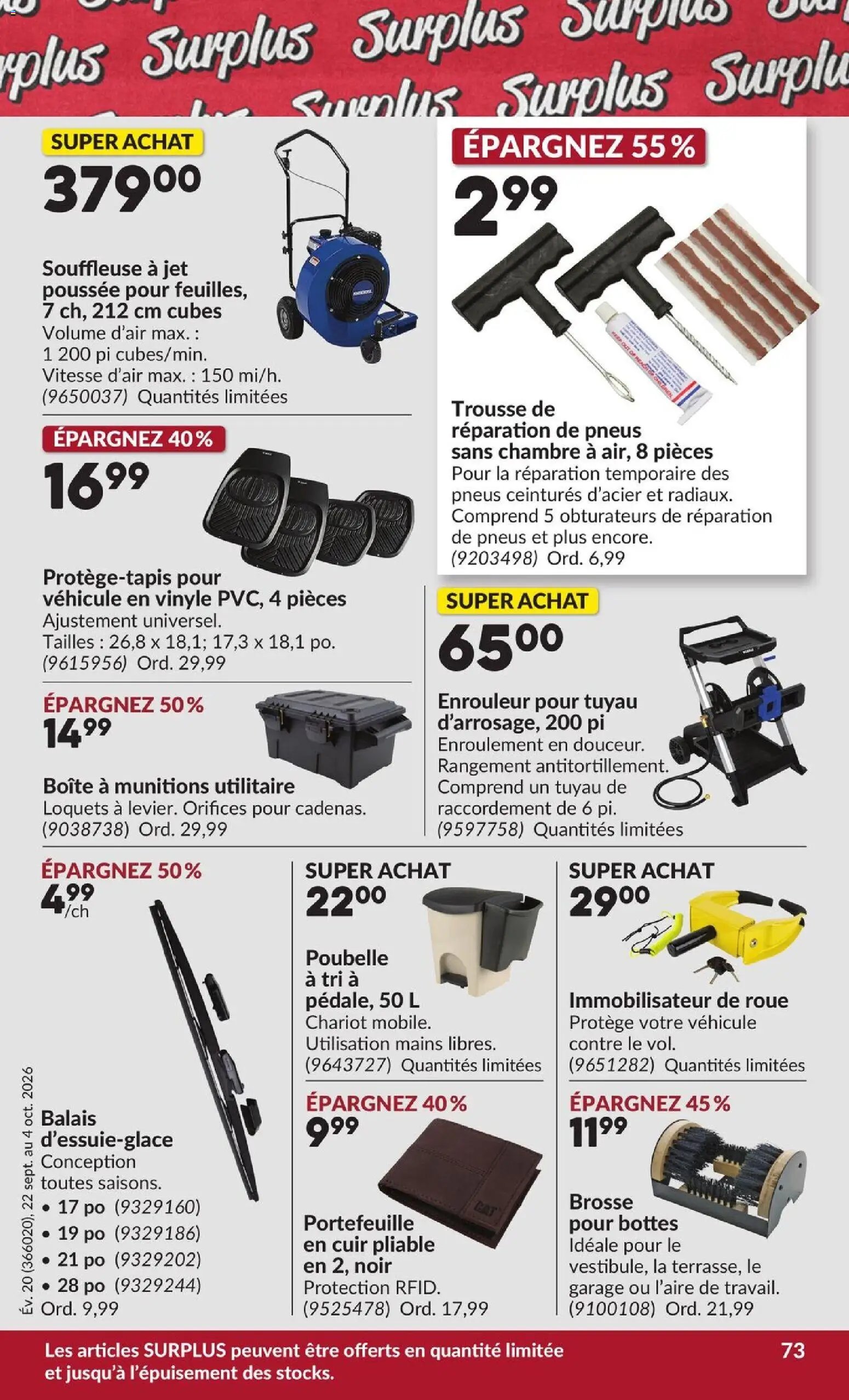 Princess Auto circulaire - 2 Semaines de Soldes !
