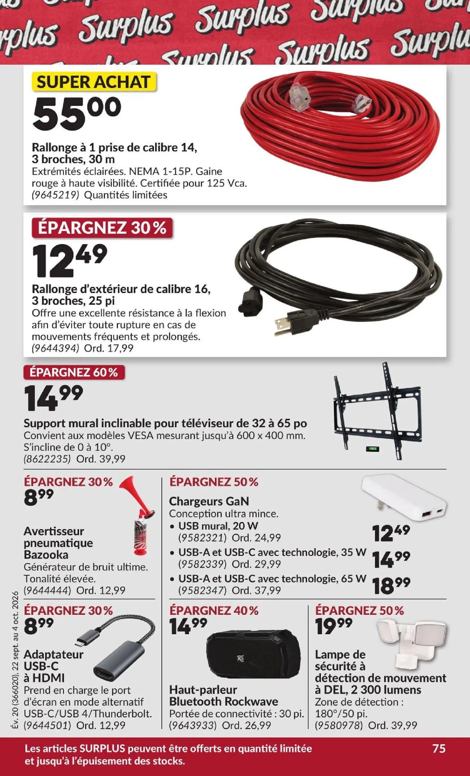 Princess Auto circulaire - 2 Semaines de Soldes !