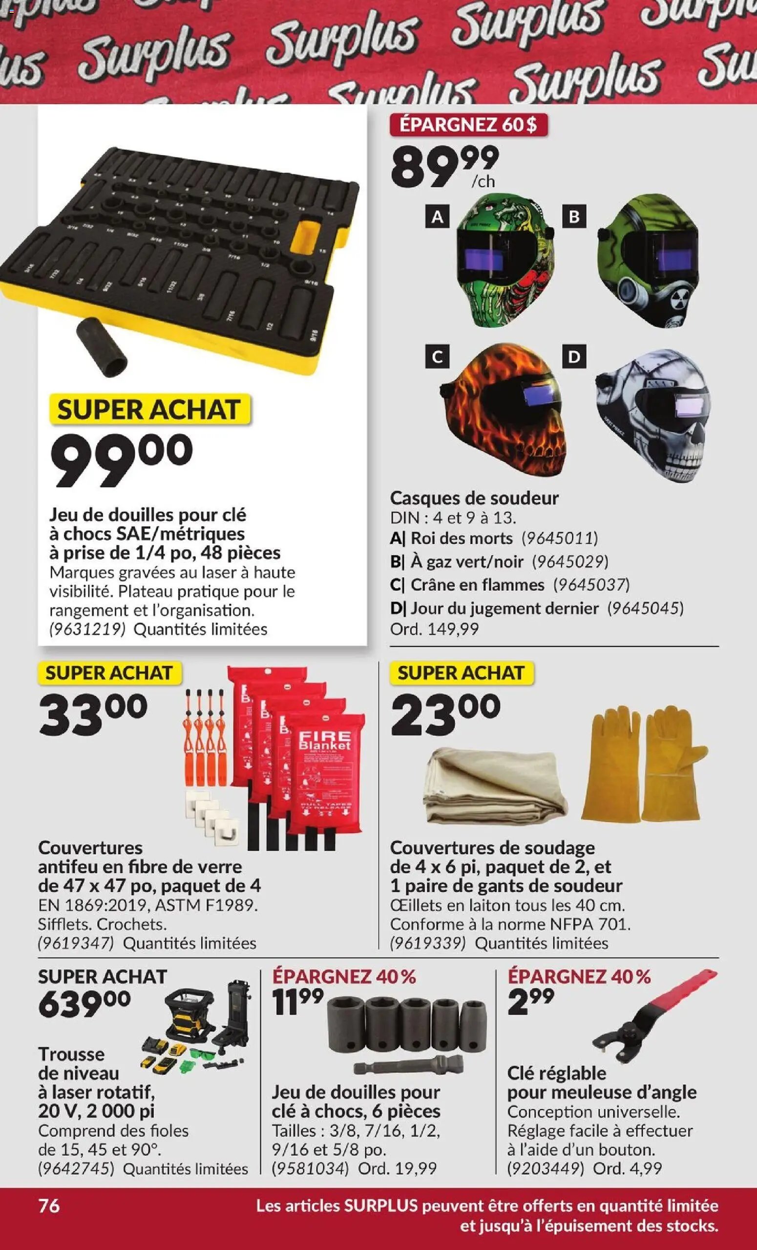 Princess Auto circulaire - 2 Semaines de Soldes !