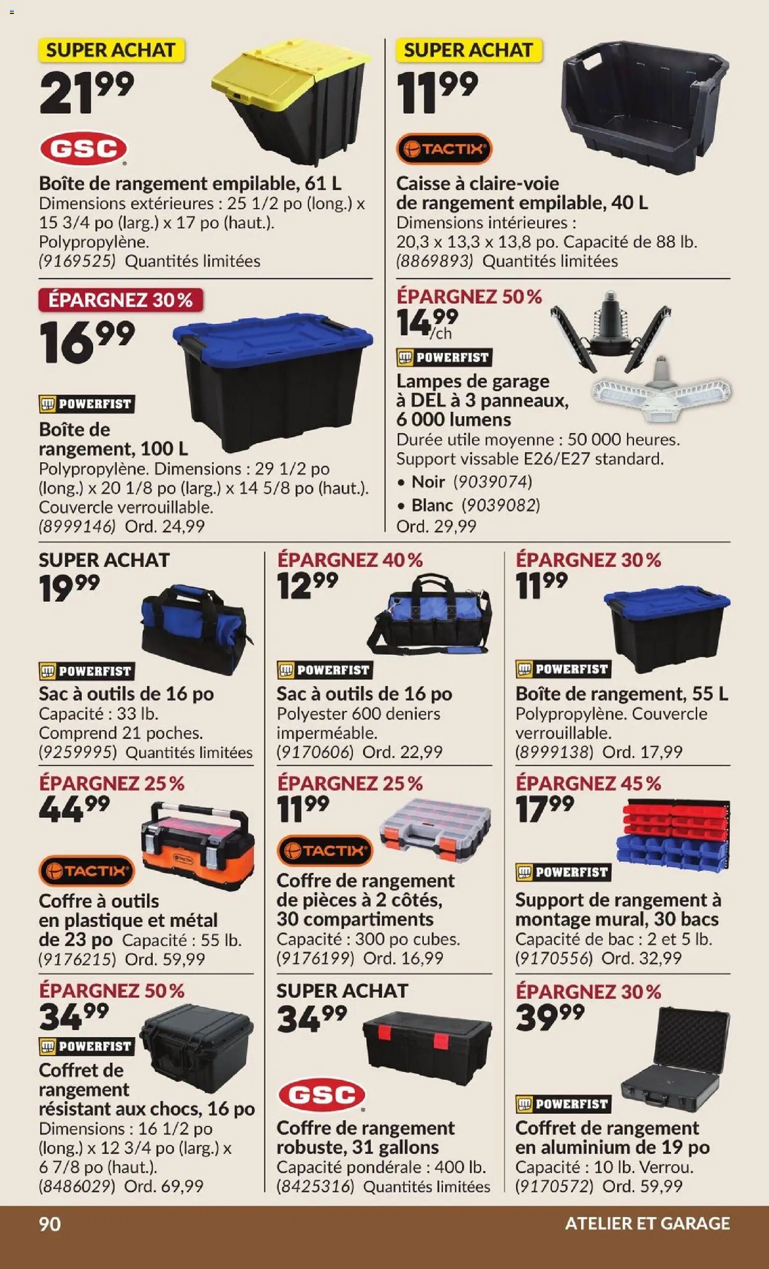Princess Auto circulaire - 2 Semaines de Soldes !