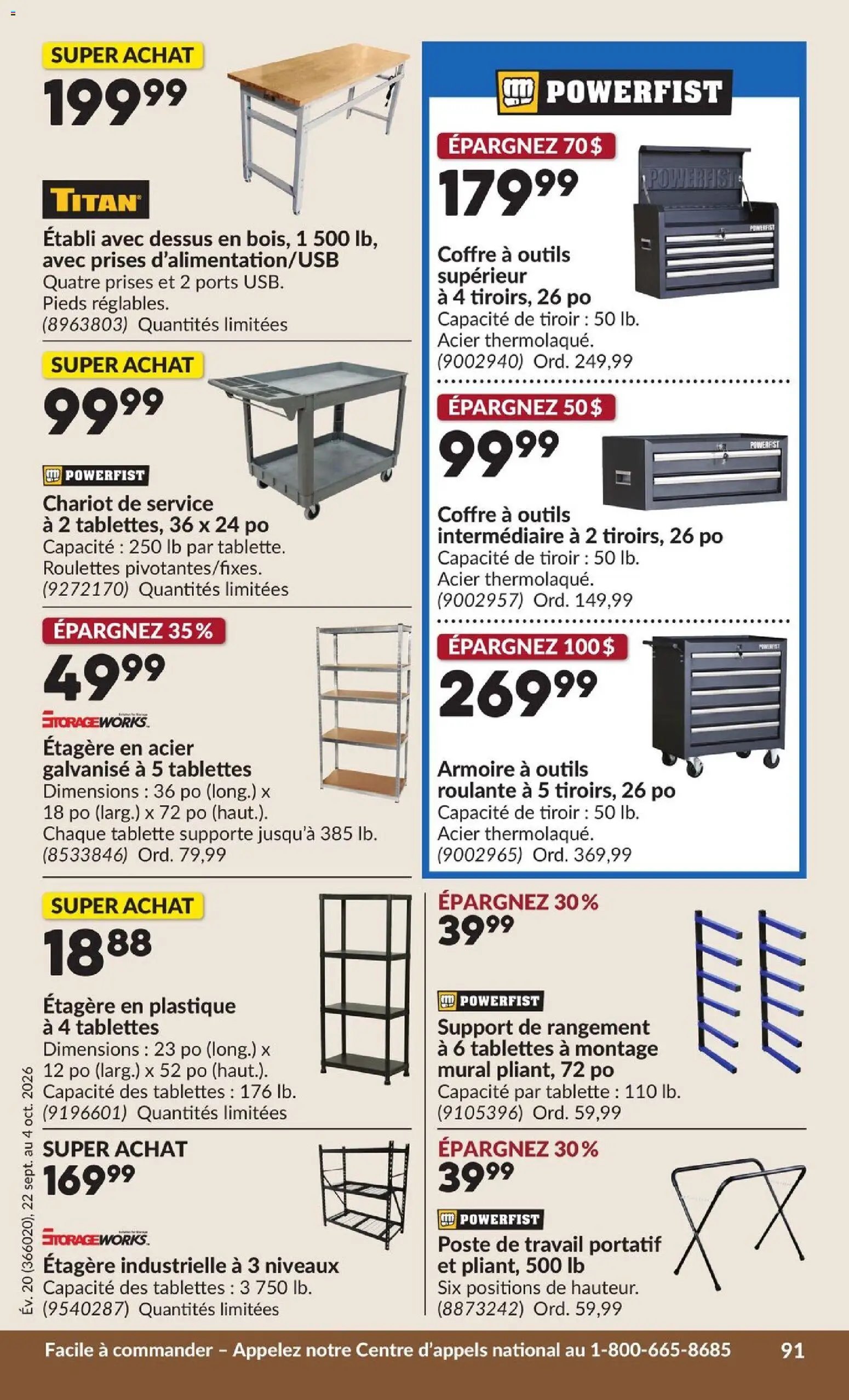 Princess Auto circulaire - 2 Semaines de Soldes !
