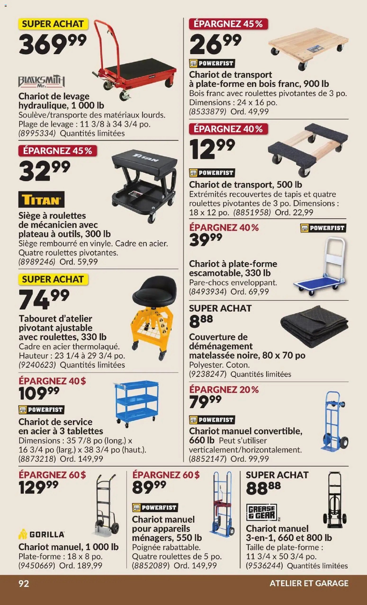 Princess Auto circulaire - 2 Semaines de Soldes !