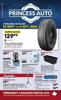 Princess Auto circulaire - 2 Semaines de Soldes !
