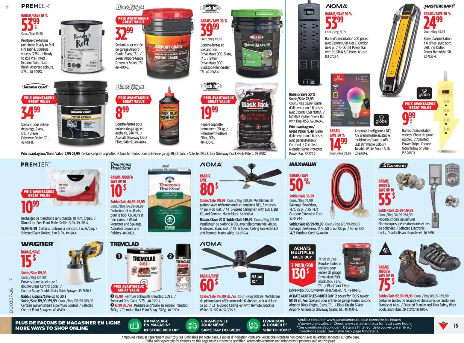 Canadian Tire circulaire