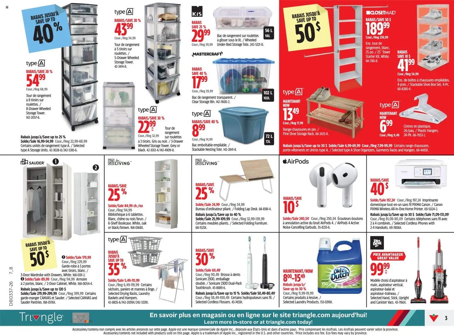 Canadian Tire circulaire