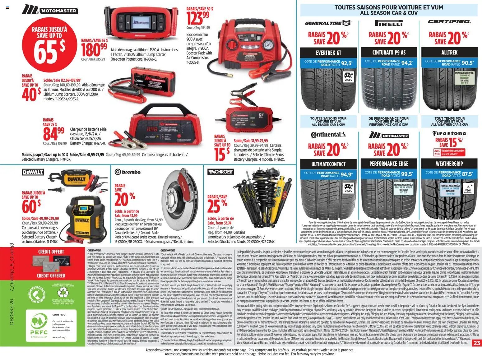 Canadian Tire circulaire