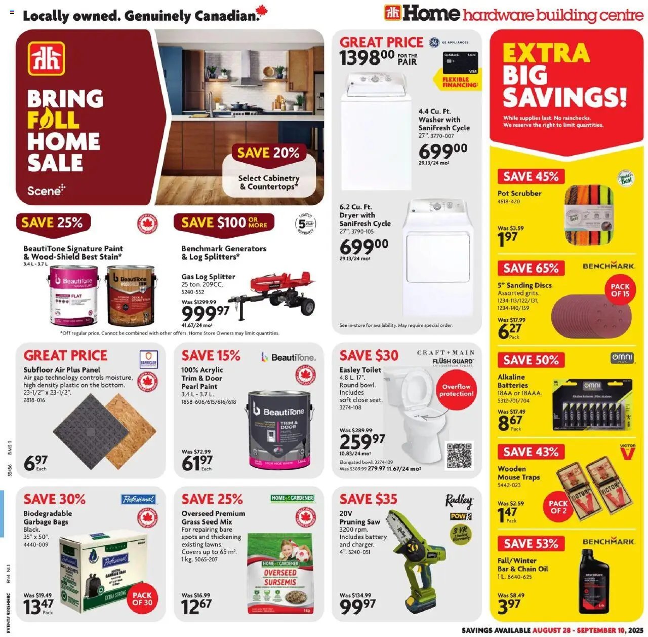 Home Hardware weekly flyer / circulaire (2025-08-28 - 2025-09-10) | 1