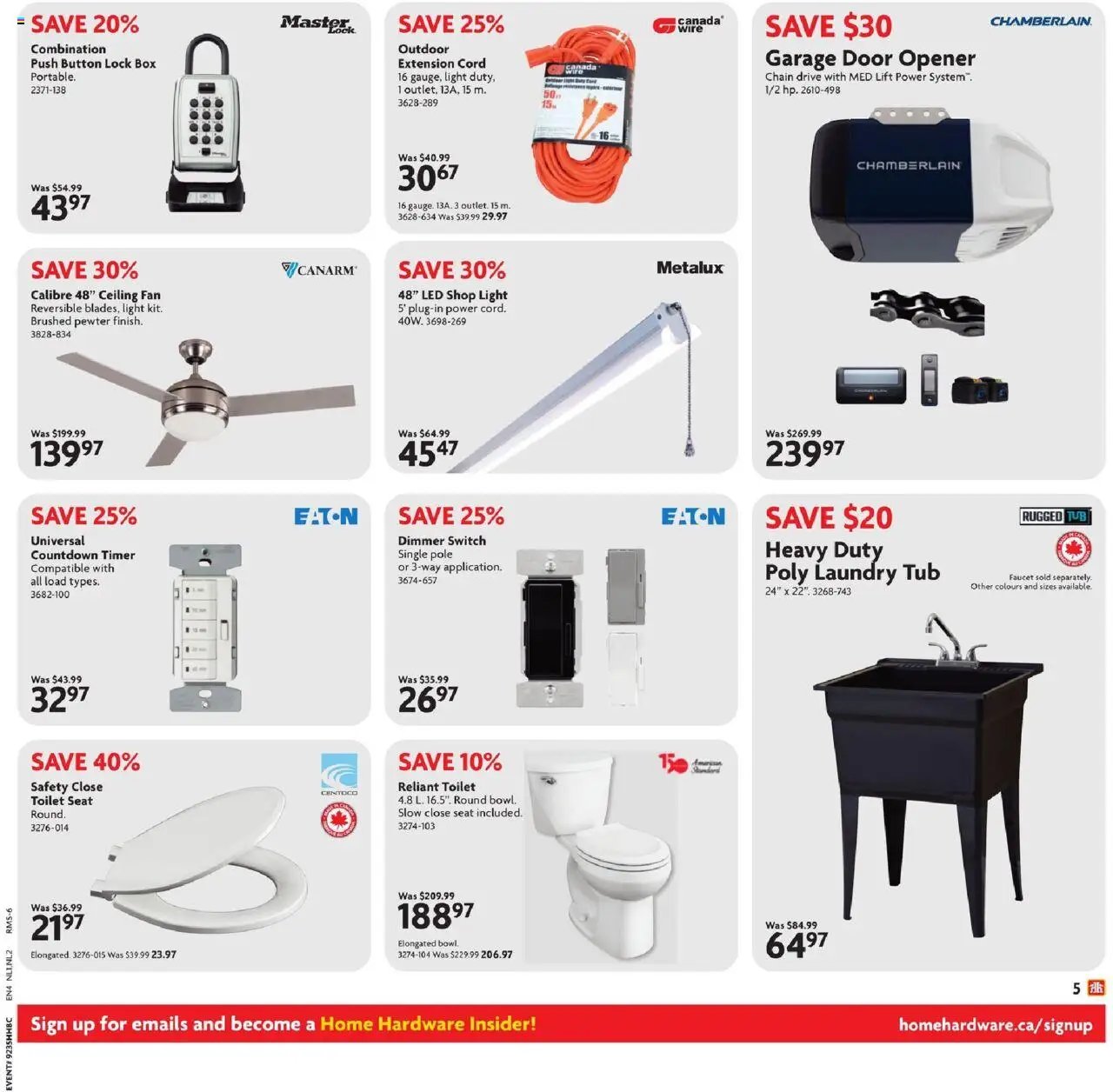 Home Hardware weekly flyer / circulaire