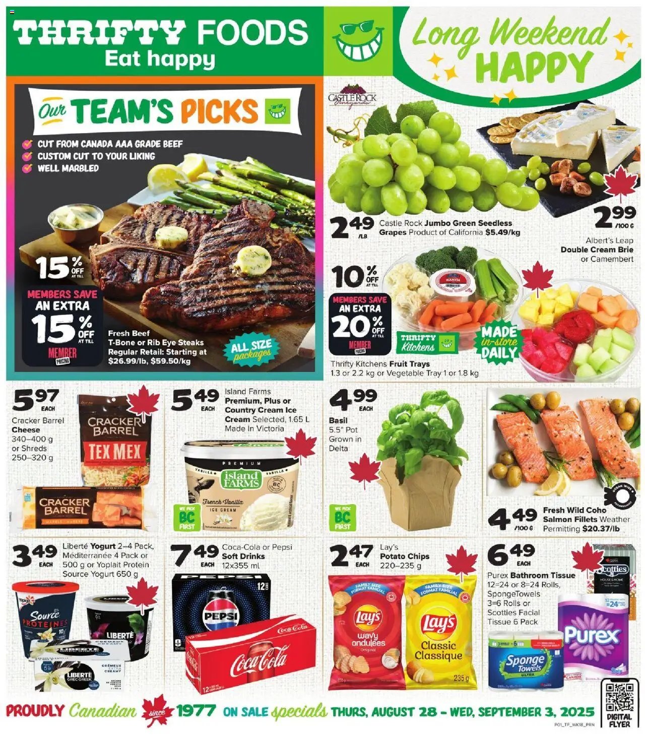 Thrifty Foods weekly flyer / circulaire (2025-08-28 - 2025-09-03) | 1