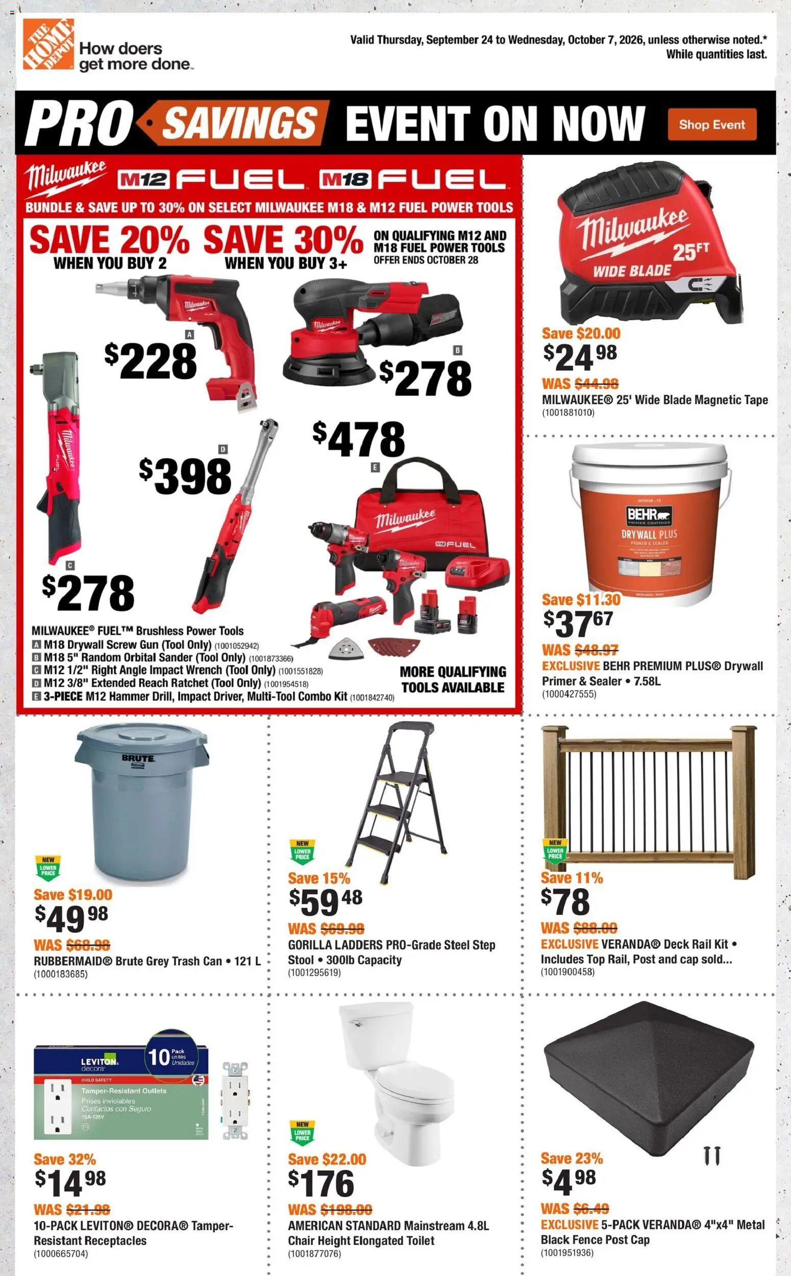 Home Depot weekly flyer / circulaire