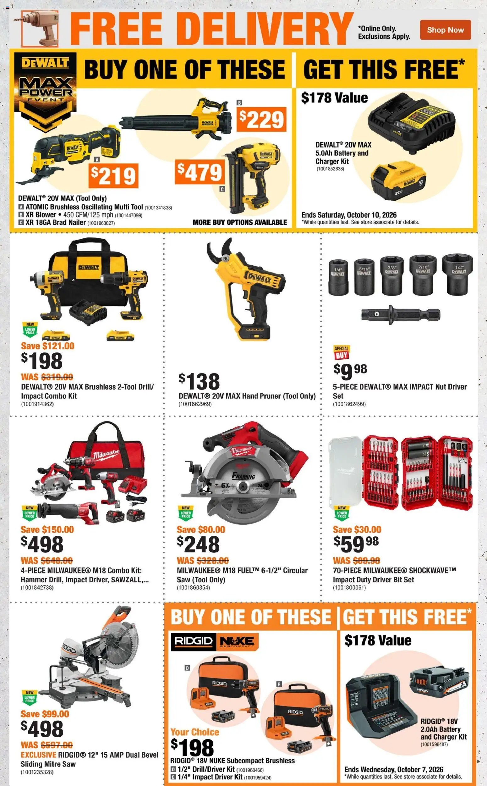 Home Depot weekly flyer / circulaire