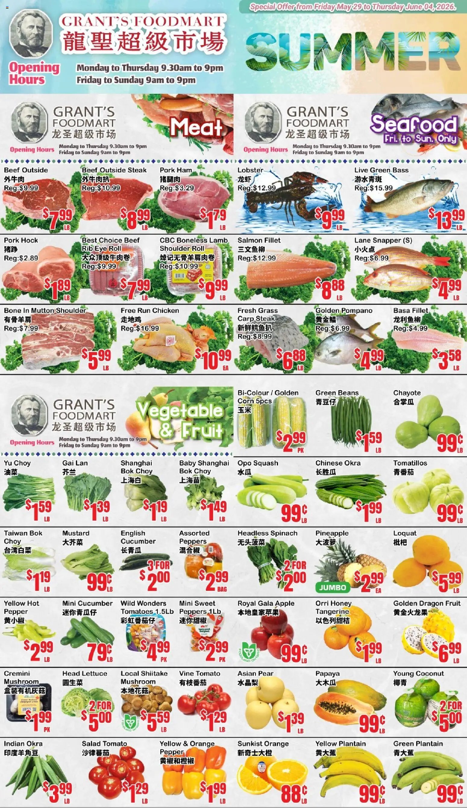 Oceans weekly flyer - Grant’s Foodmart