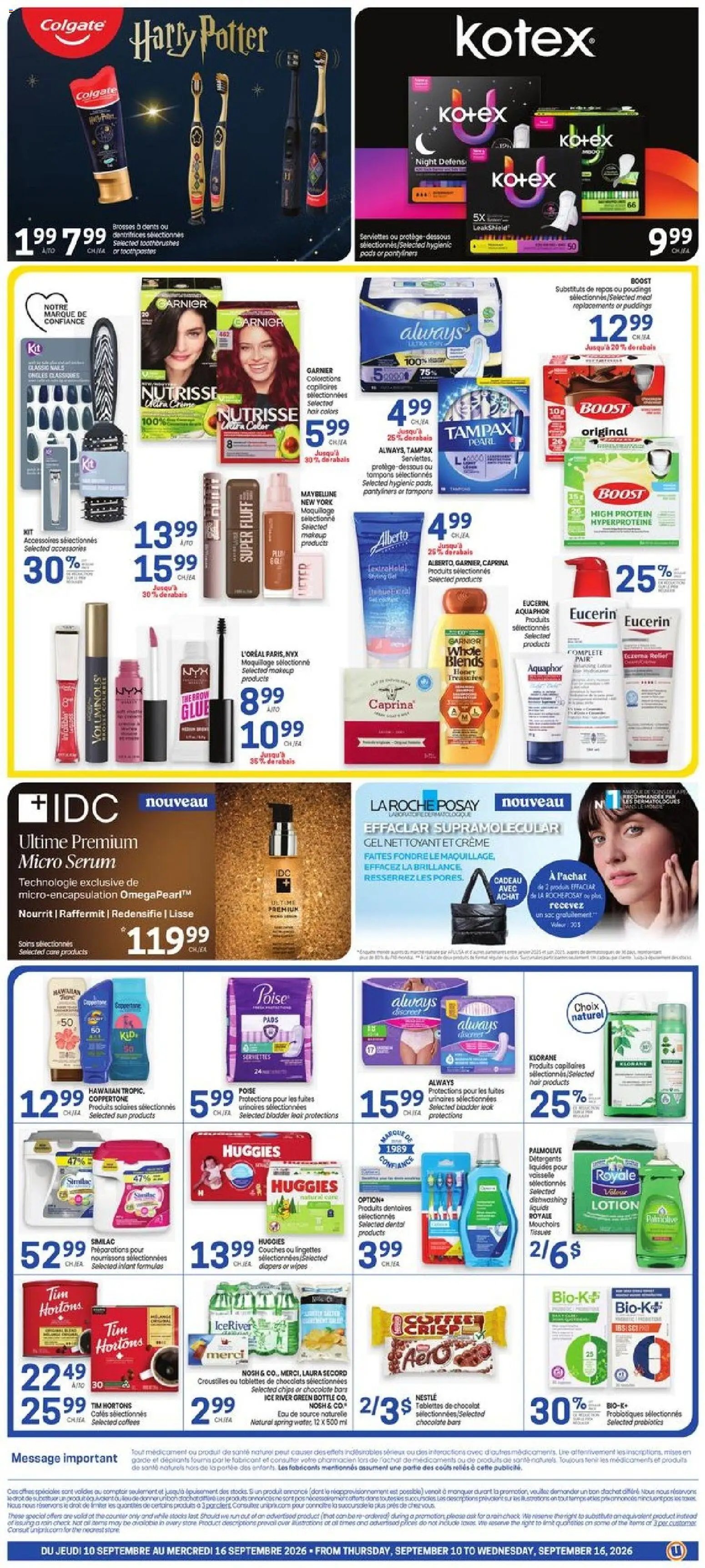 Uniprix weekly flyer / circulaire