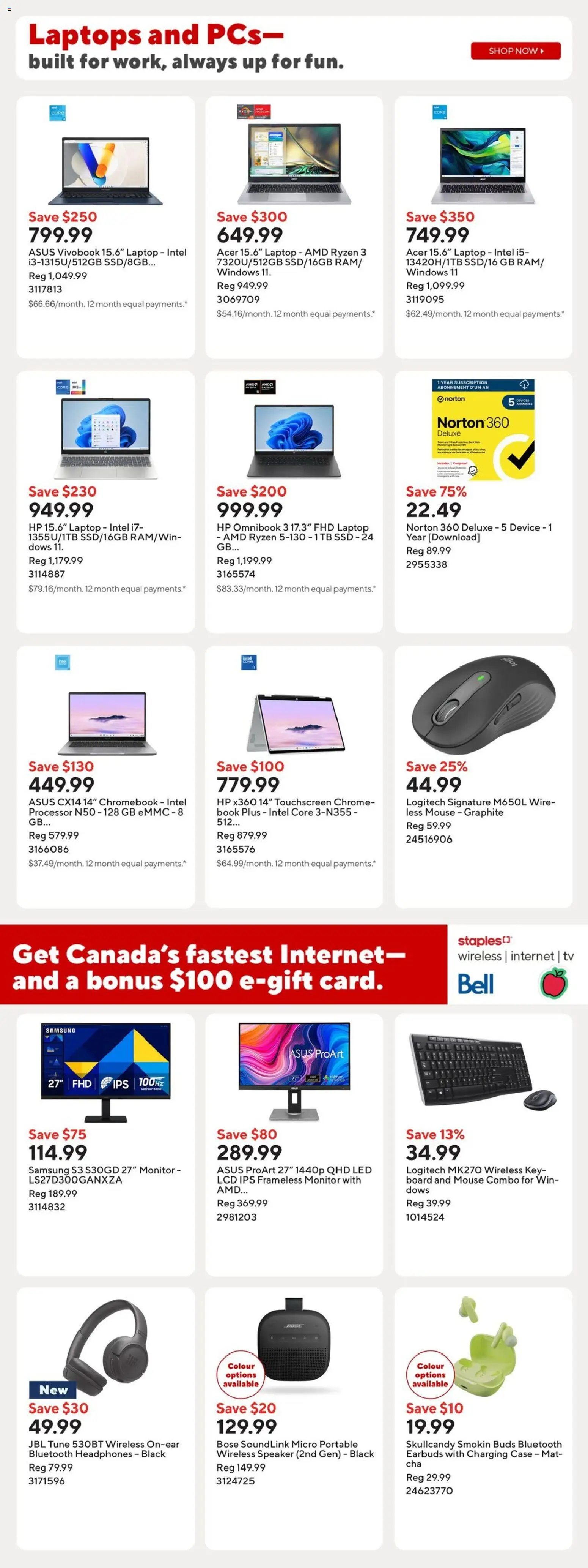 Staples weekly flyer / circulaire