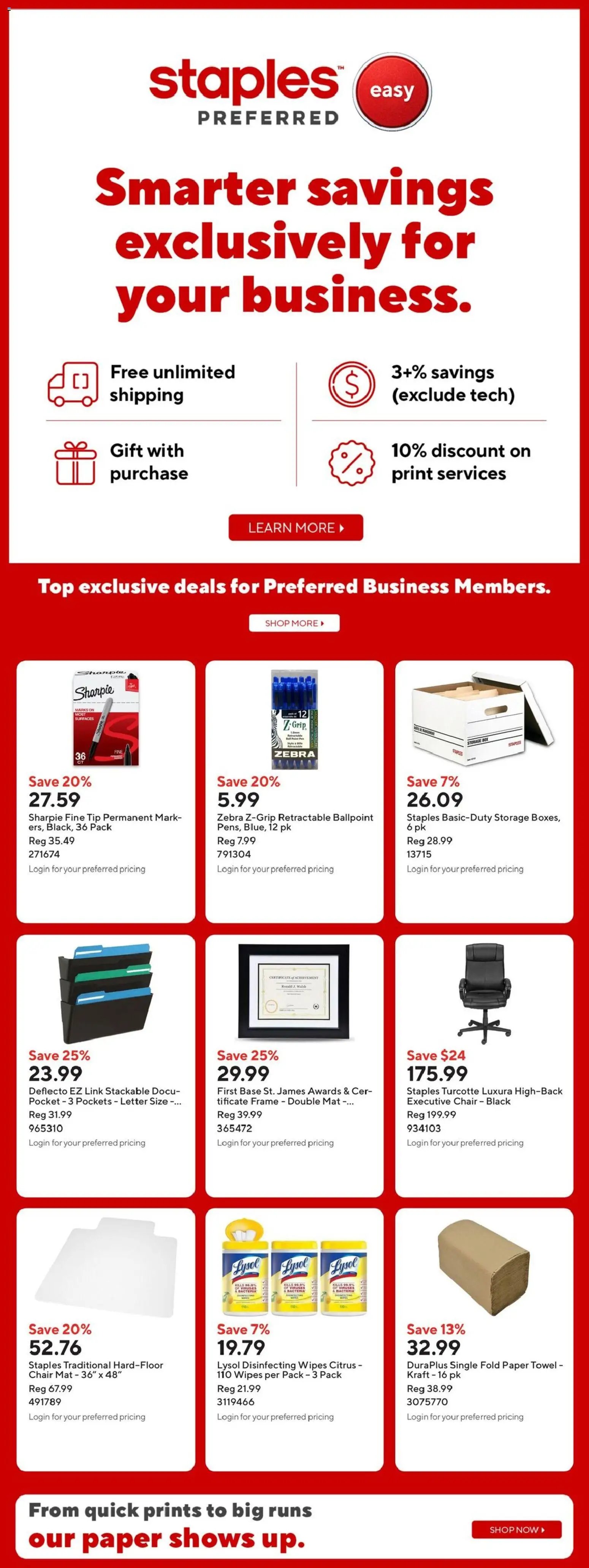 Staples weekly flyer / circulaire