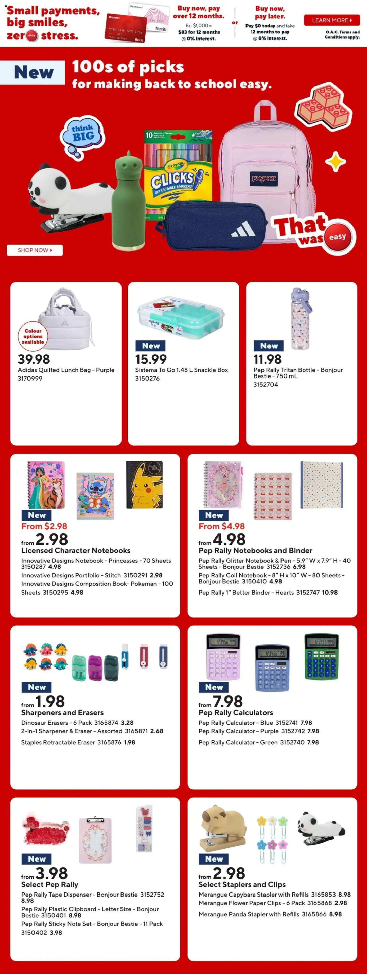 Staples weekly flyer / circulaire