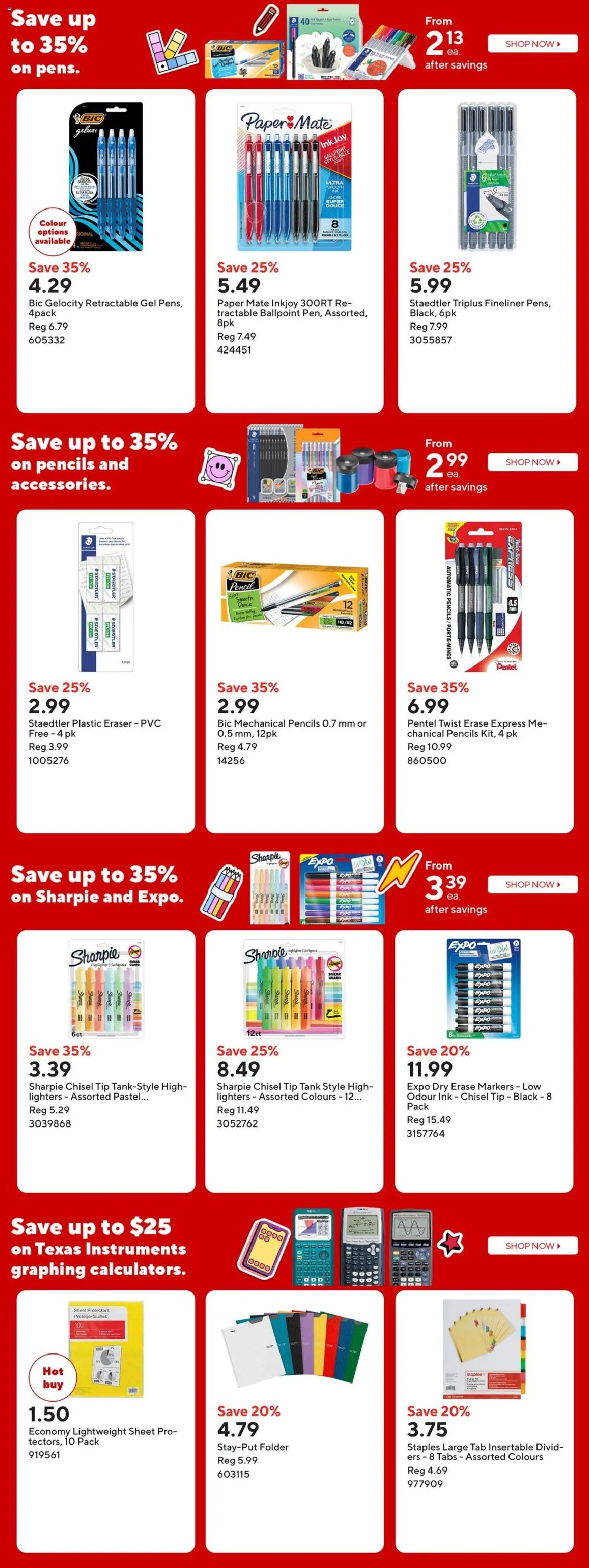 Staples weekly flyer / circulaire