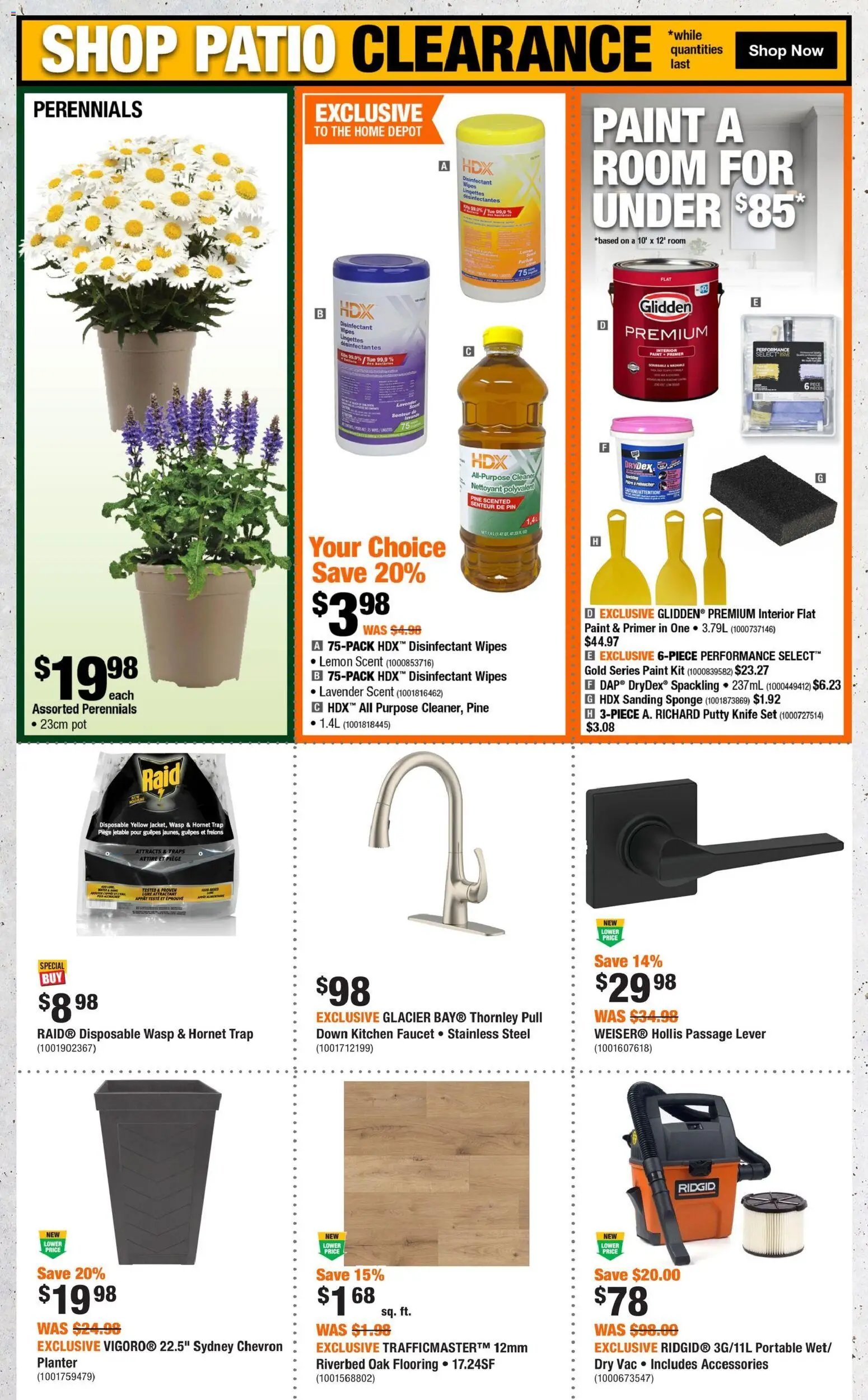 Home Depot weekly flyer / circulaire