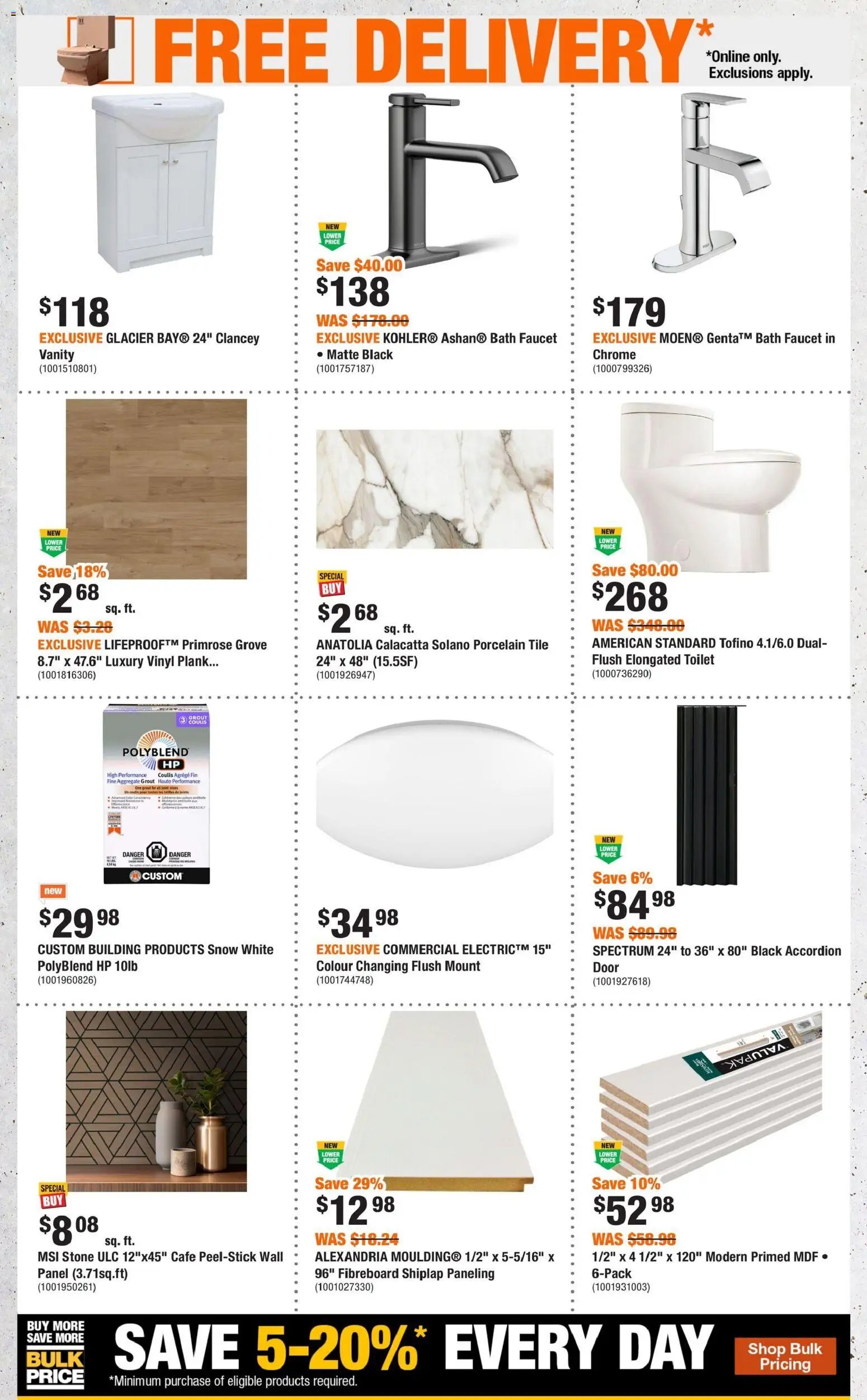 Home Depot weekly flyer / circulaire