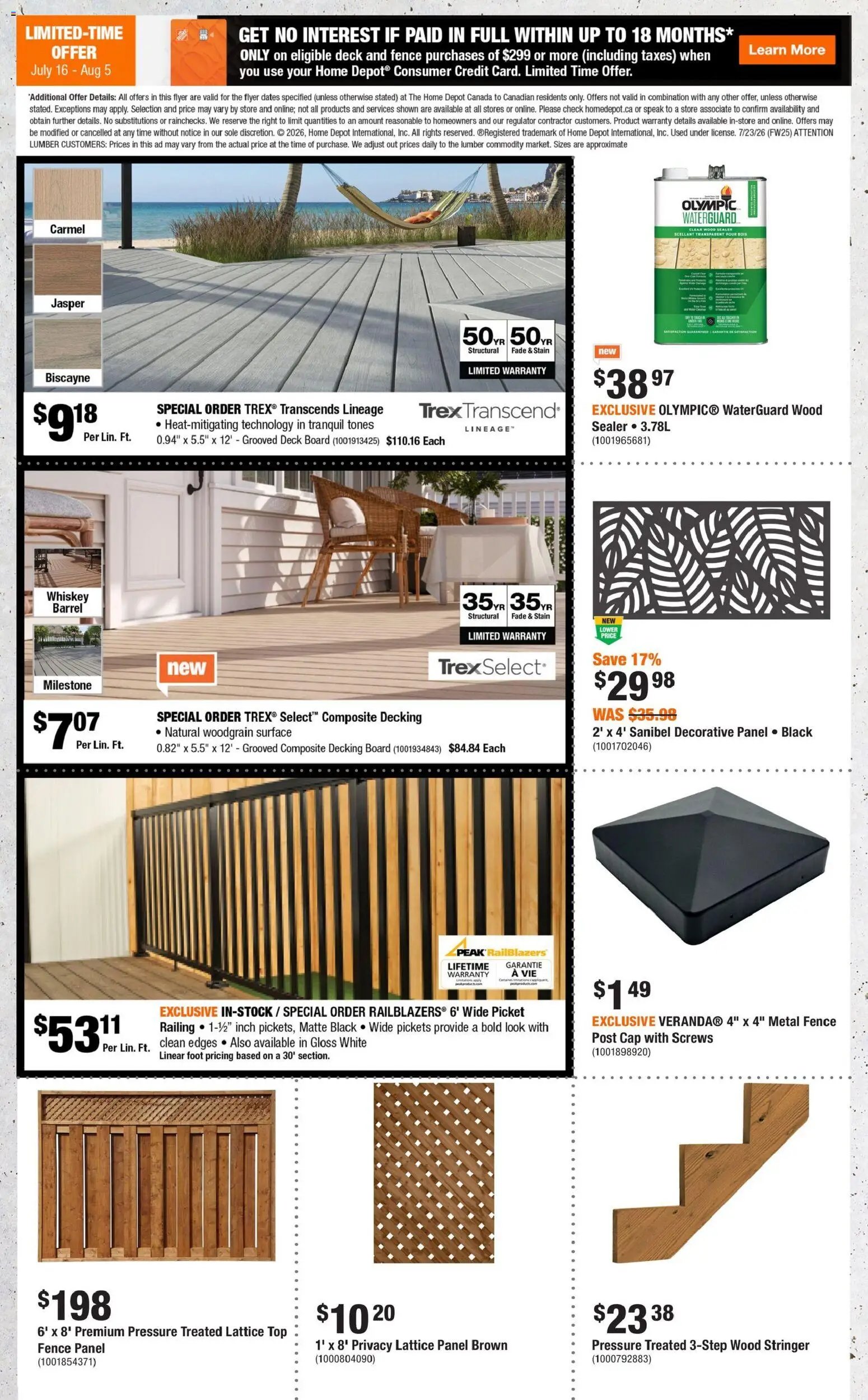 Home Depot weekly flyer / circulaire