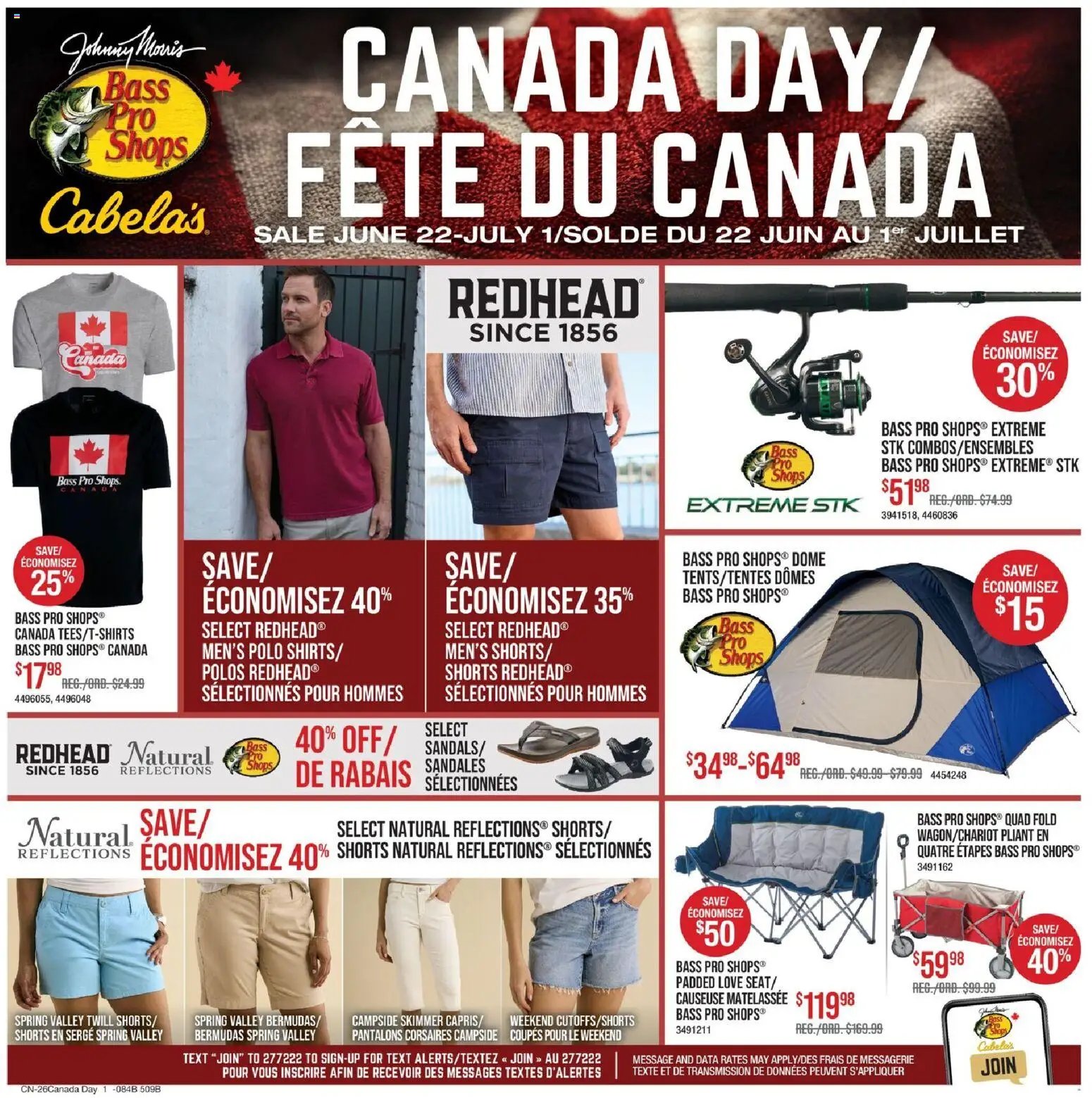 Cabelas weekly flyer / circulaire