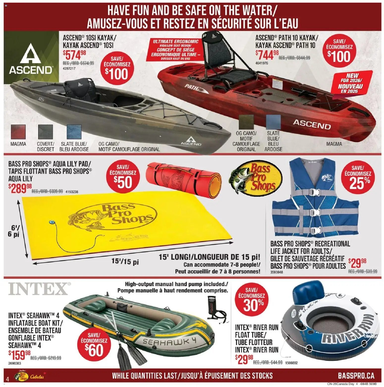 Cabelas weekly flyer / circulaire