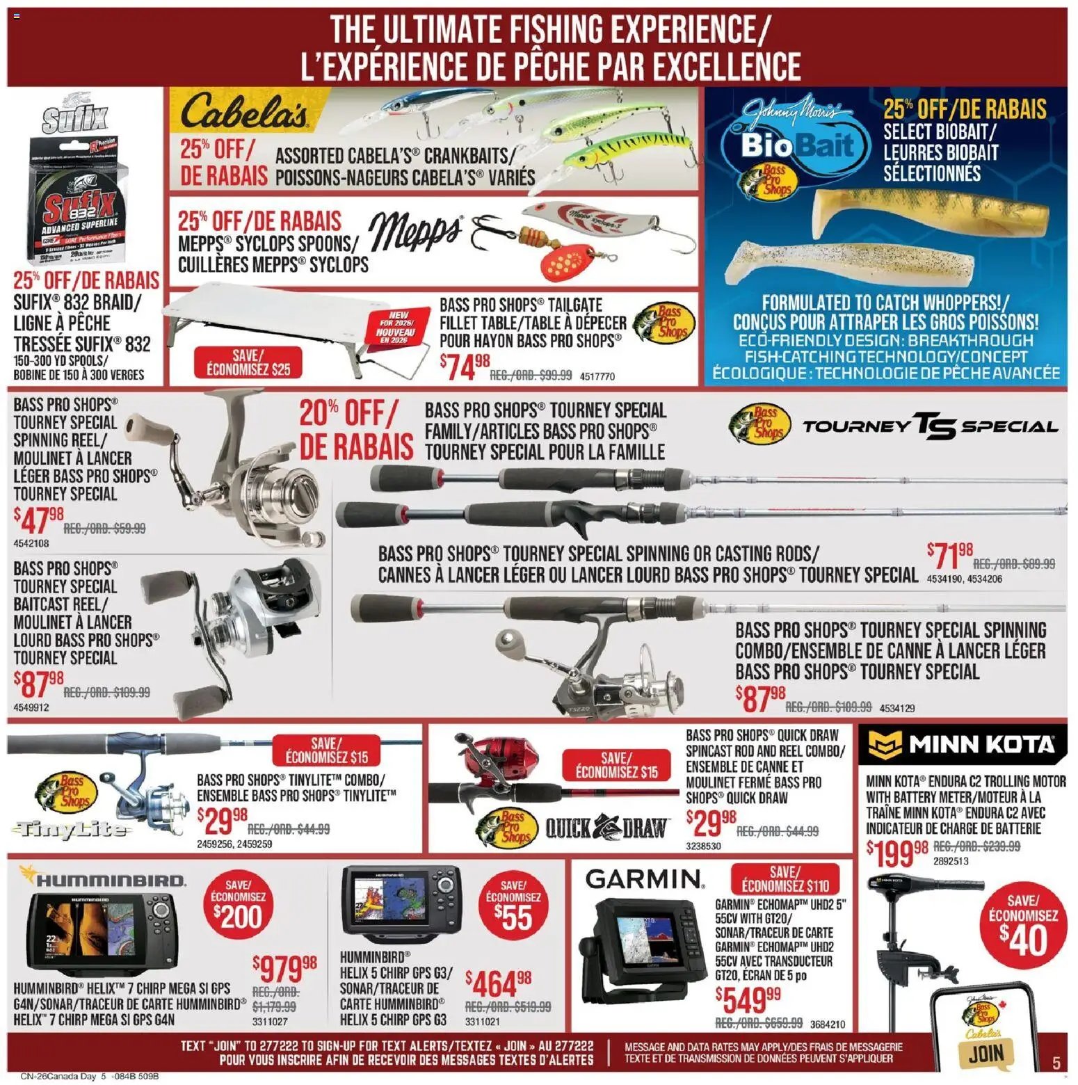 Cabelas weekly flyer / circulaire