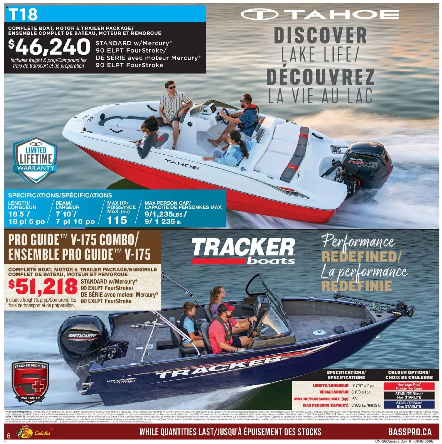 Cabelas weekly flyer / circulaire
