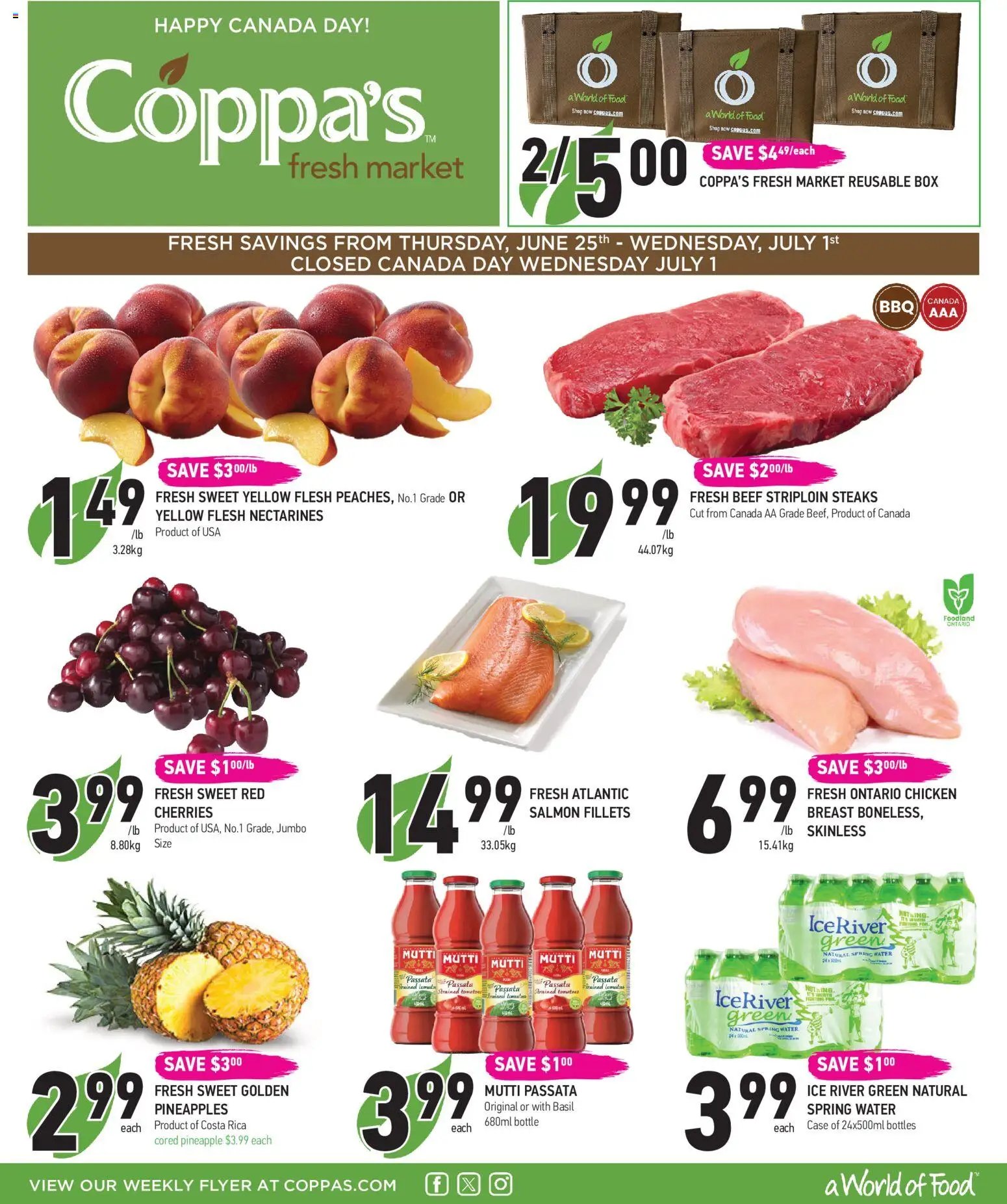 Coppas Fresh Market weekly flyer / circulaire