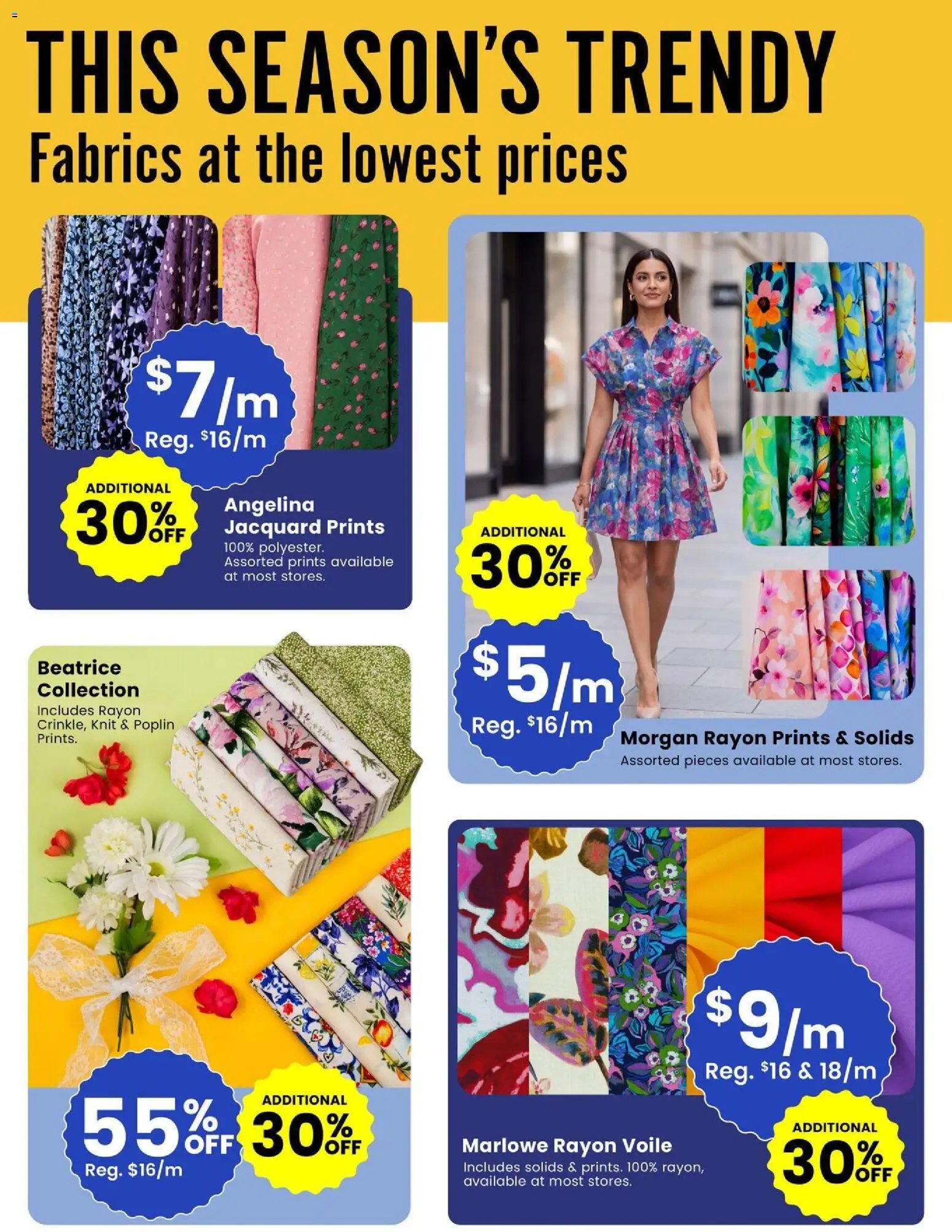 Fabricland weekly flyer / circulaire