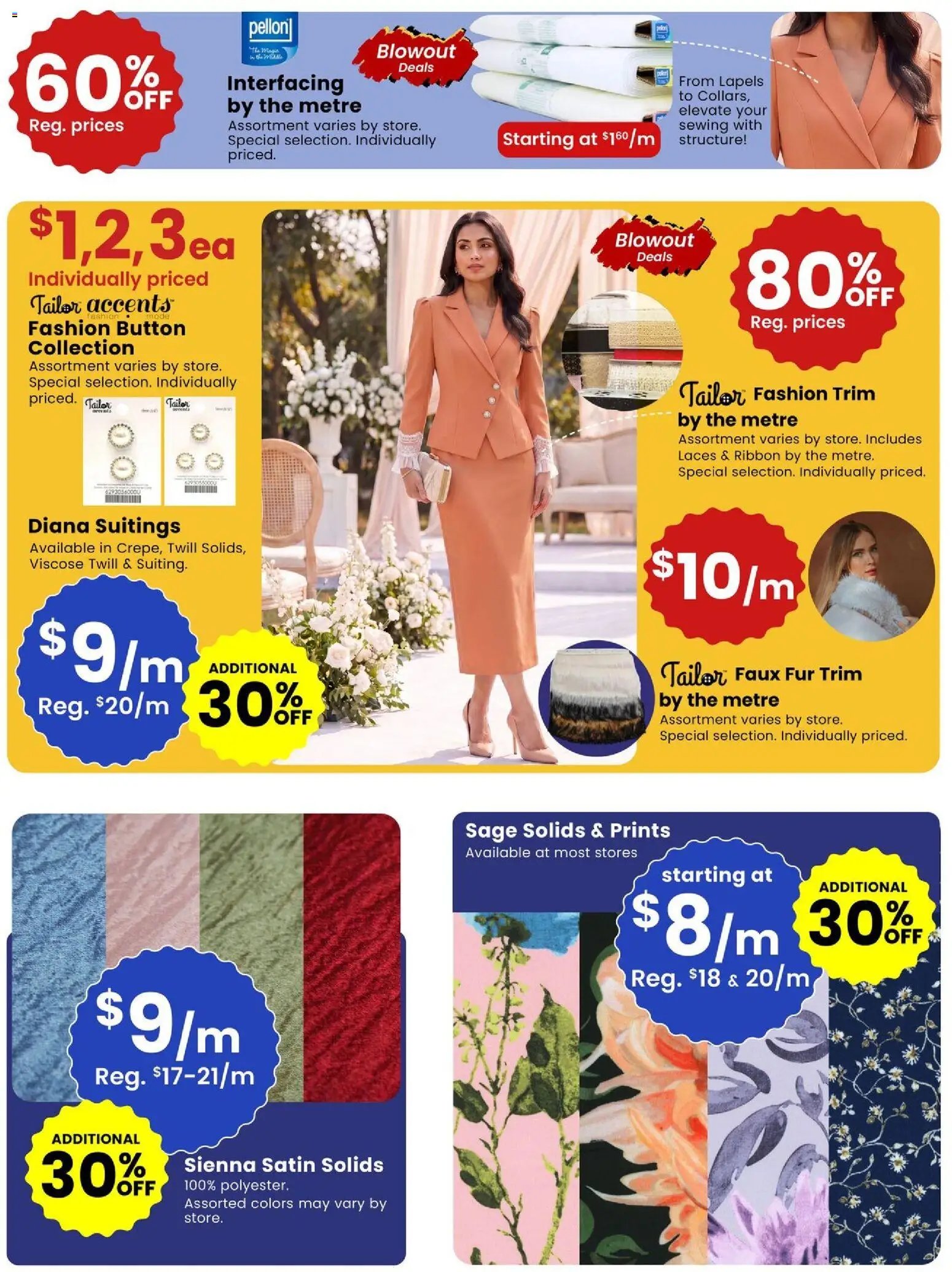 Fabricland weekly flyer / circulaire
