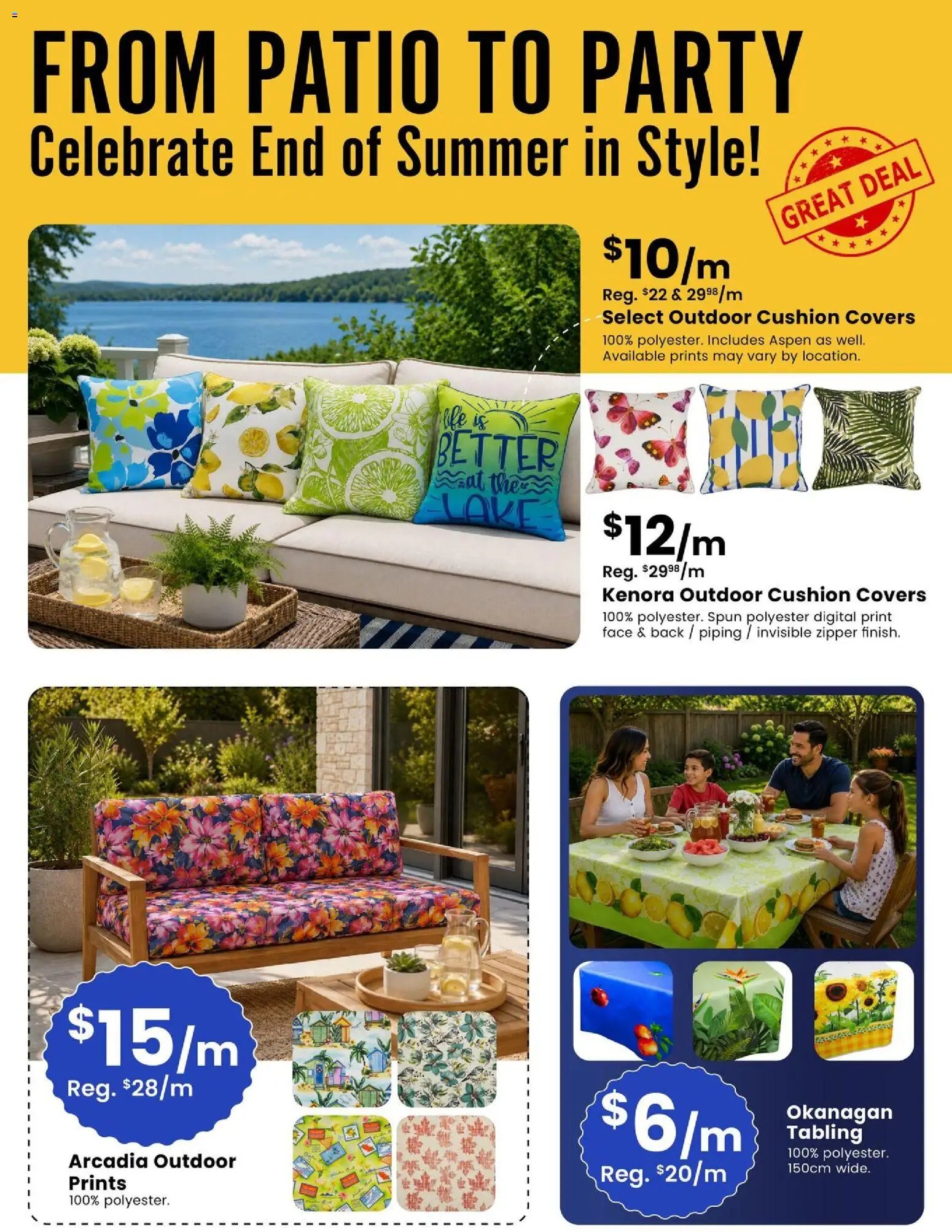 Fabricland weekly flyer / circulaire