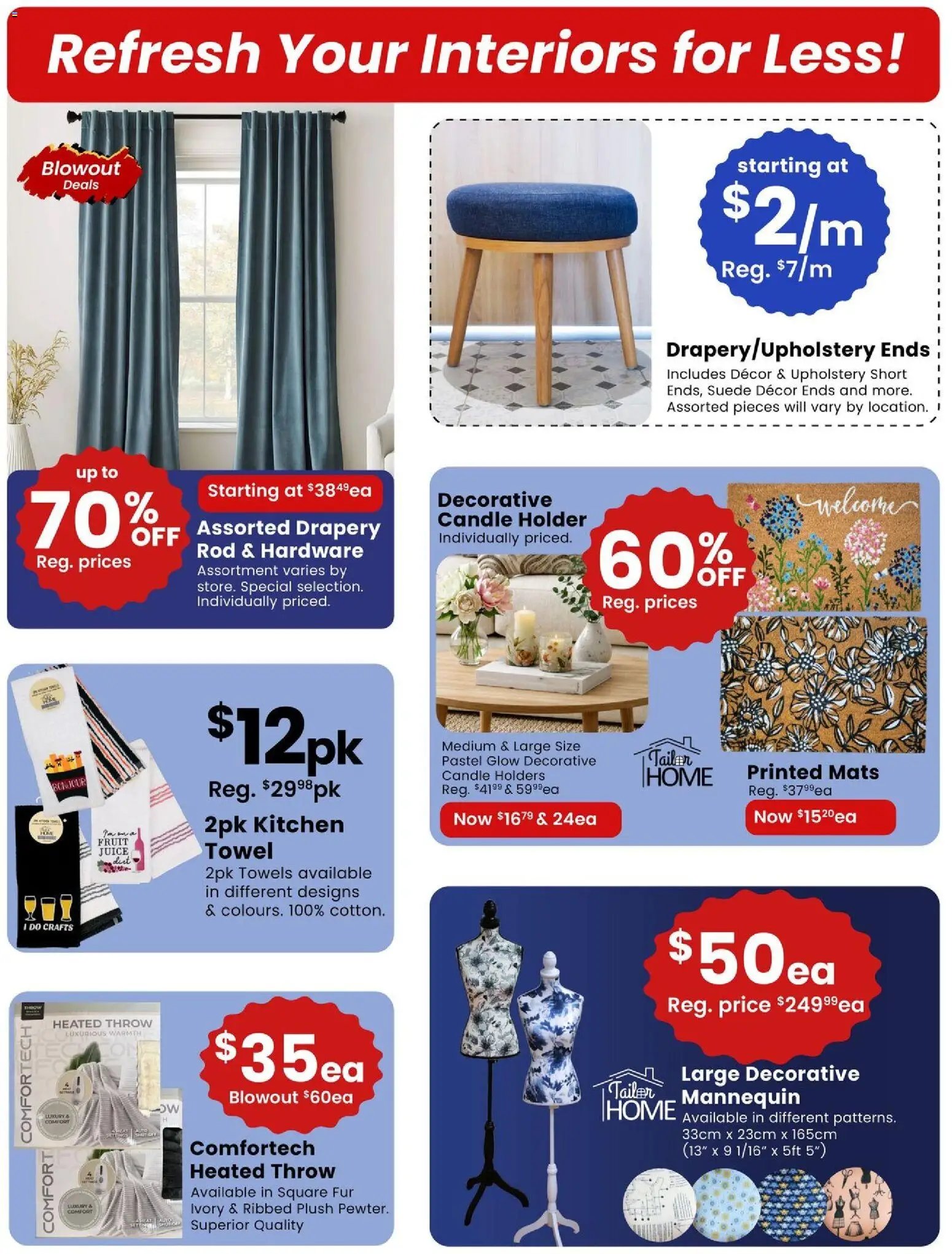 Fabricland weekly flyer / circulaire