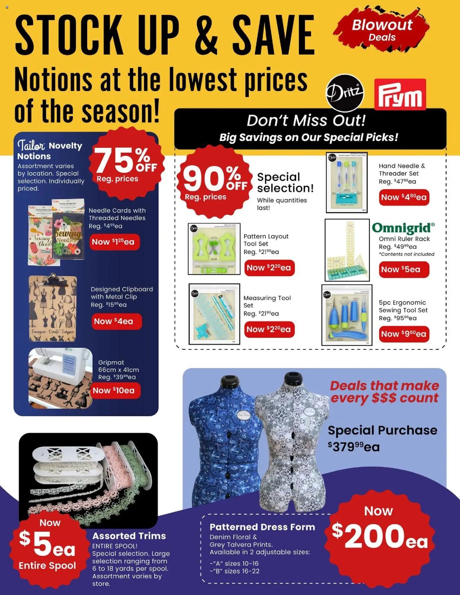 Fabricland weekly flyer / circulaire