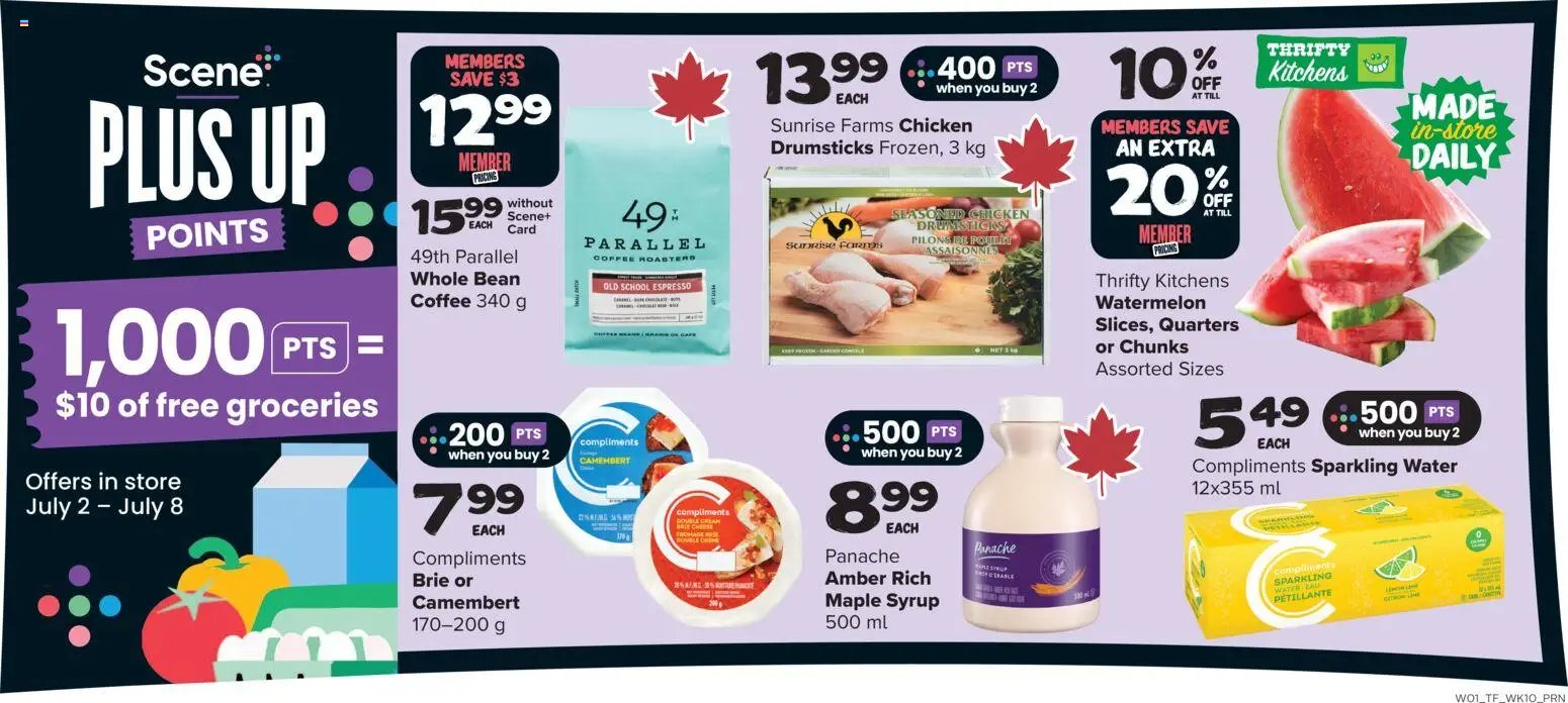 Thrifty Foods weekly flyer / circulaire