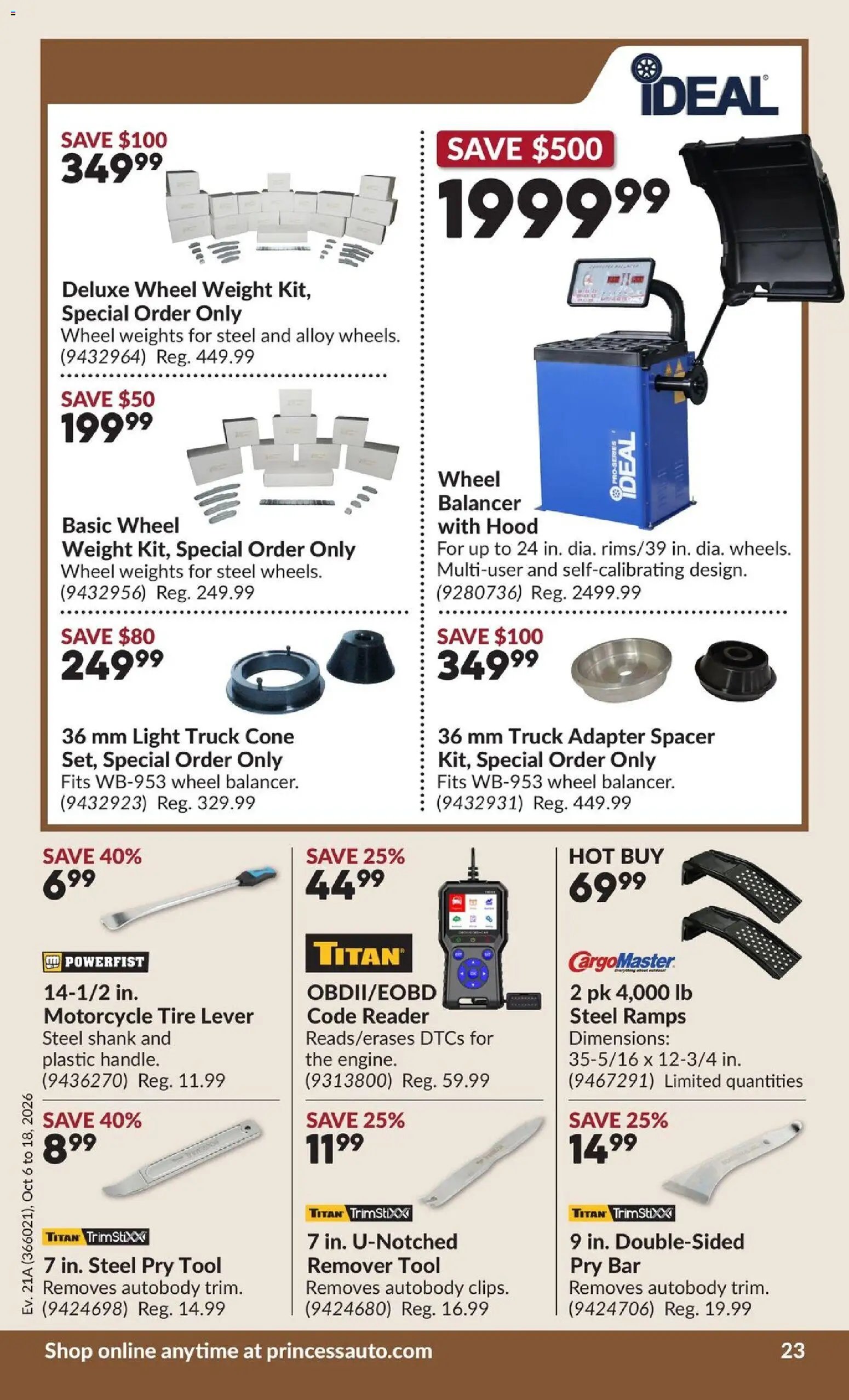 Princess Auto flyer - 2 Week Sale!