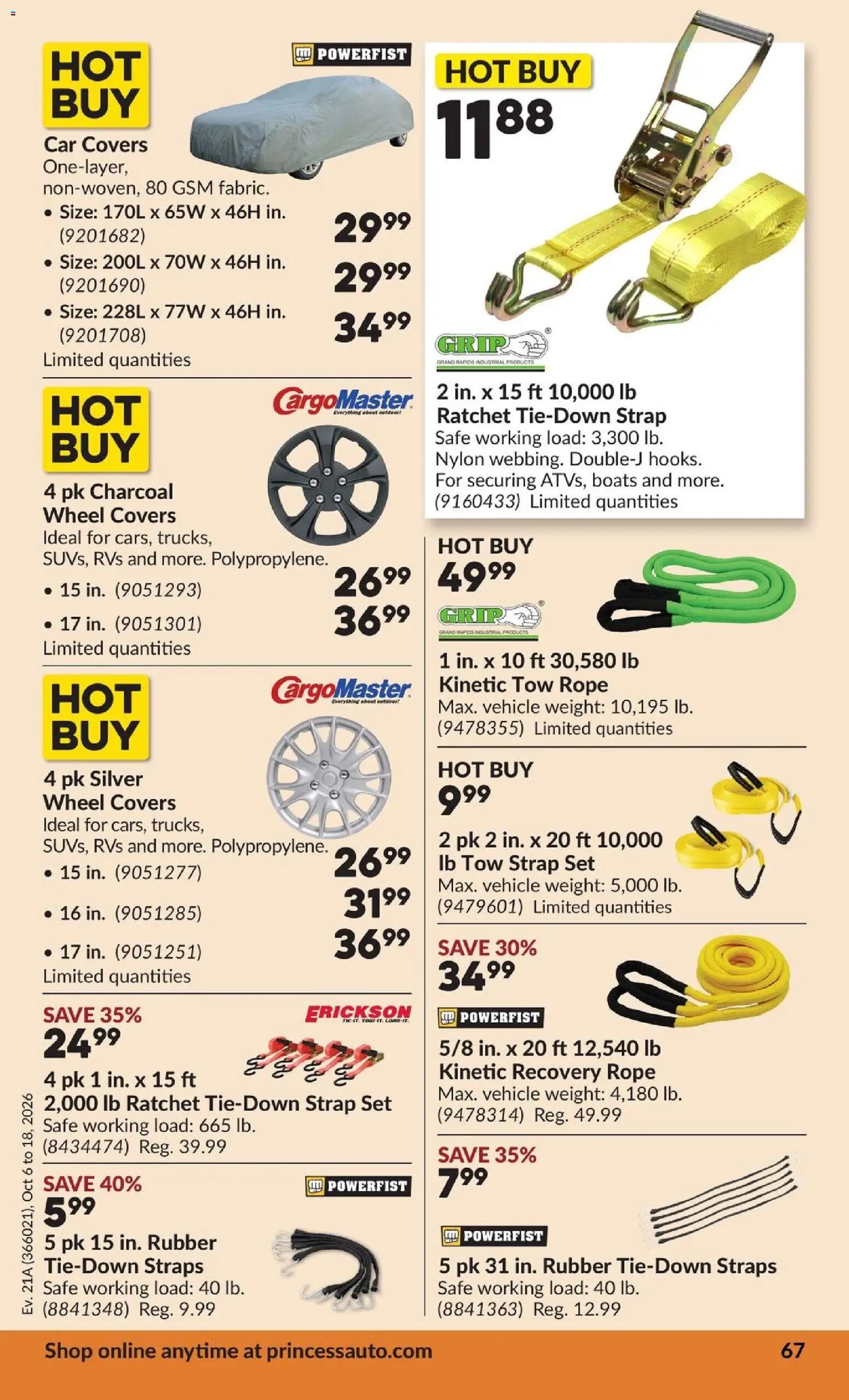 Princess Auto flyer - 2 Week Sale!